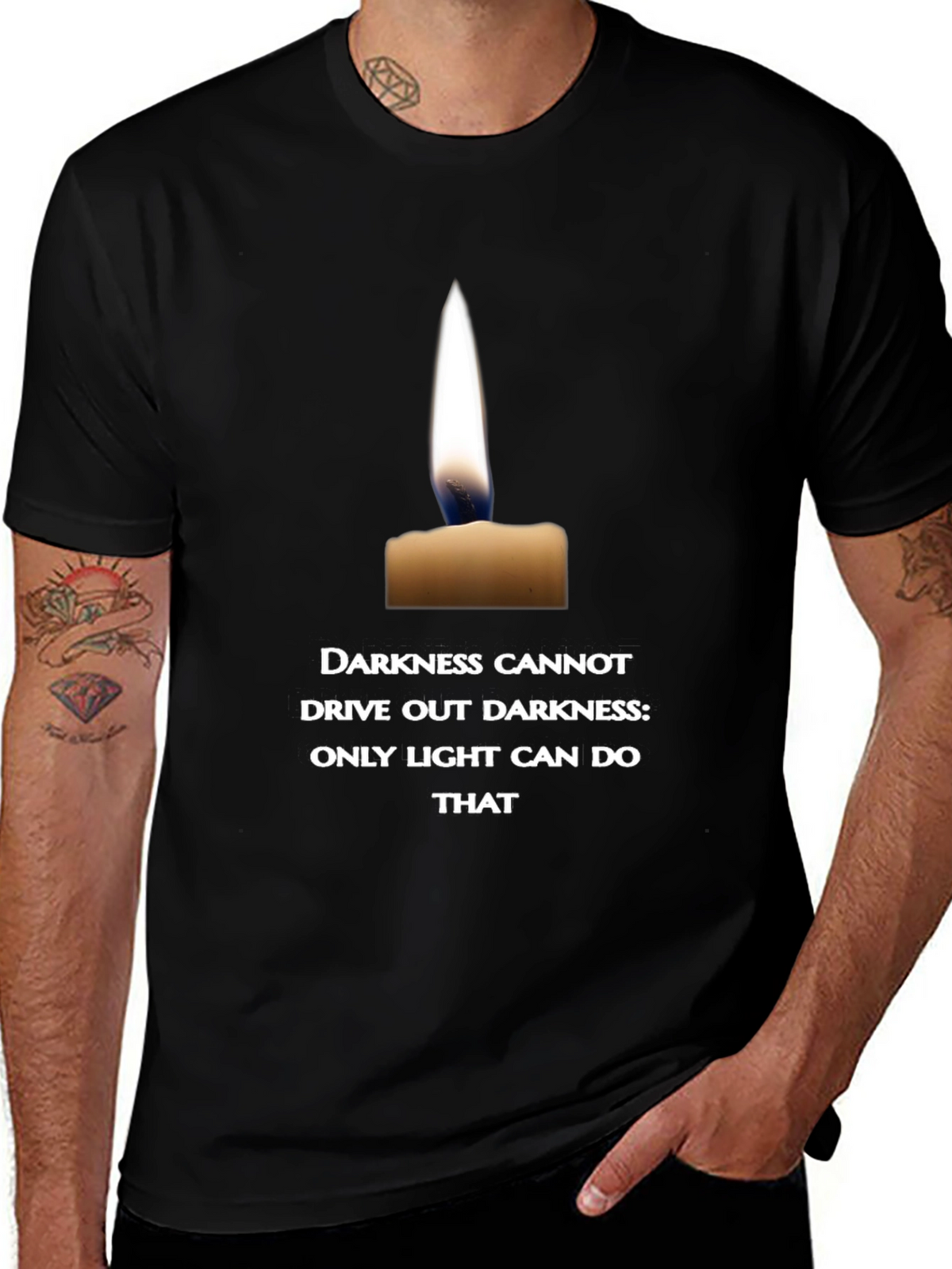Candlelight Quote T-Shirt - Inspire with Light