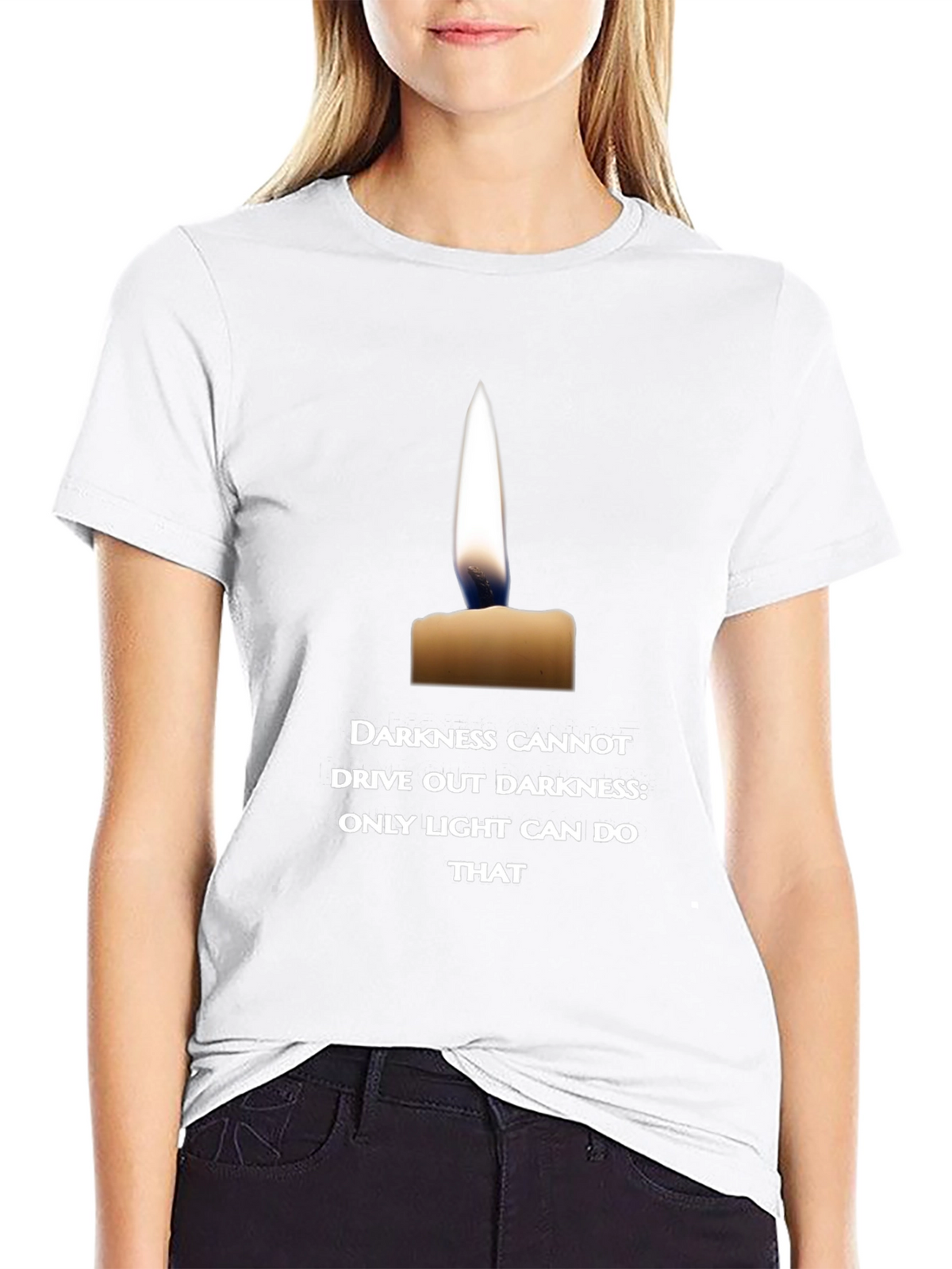 Candlelight Quote T-Shirt - Inspire with Light