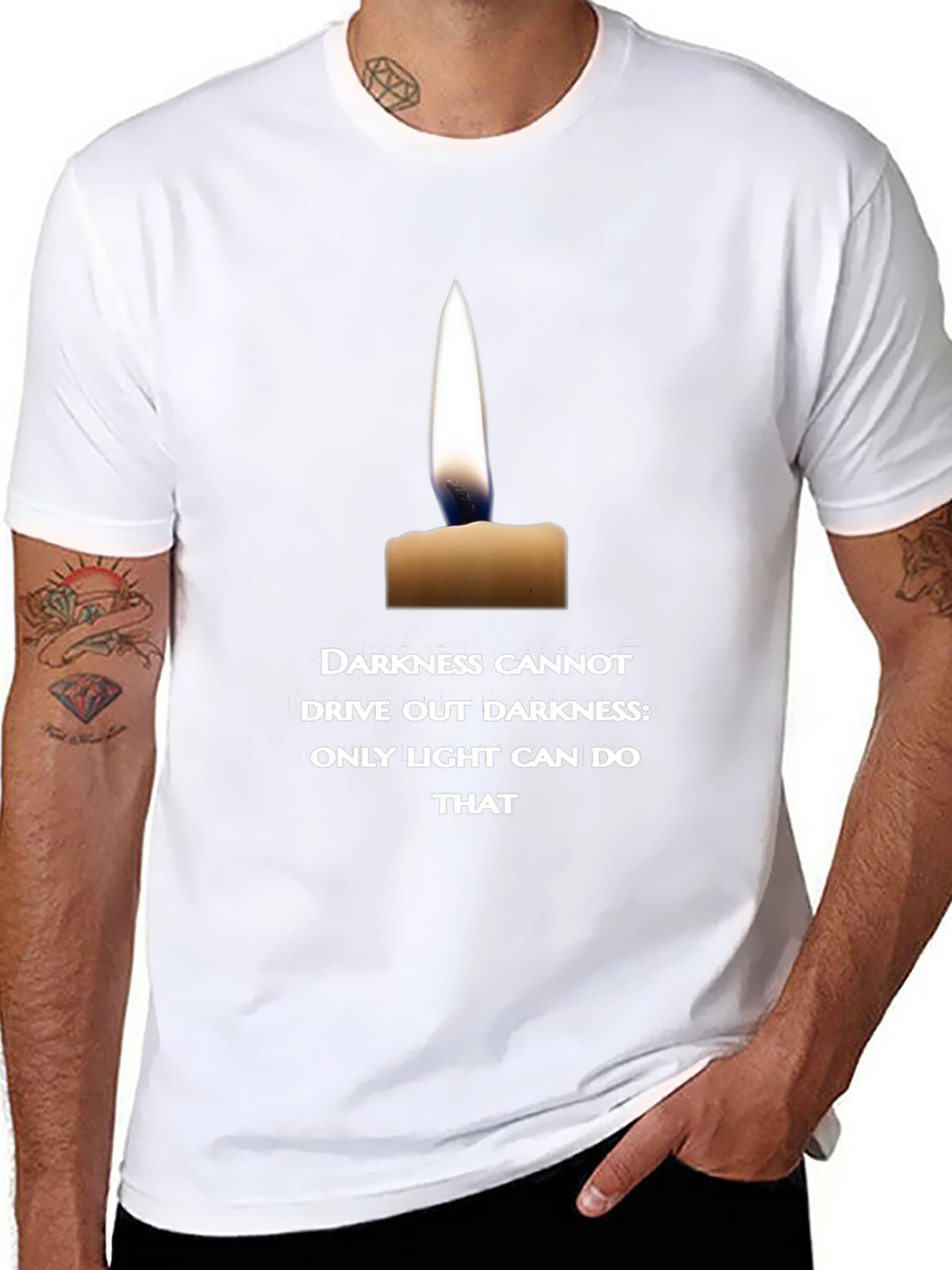 Candlelight Quote T-Shirt - Inspire with Light