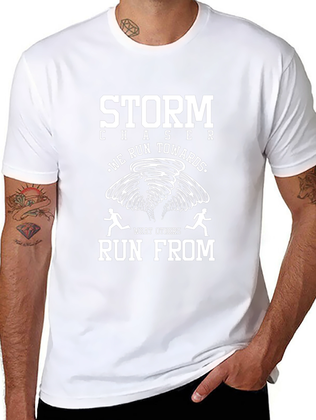 Storm Chaser Tee - We Run Towards T-Shirt