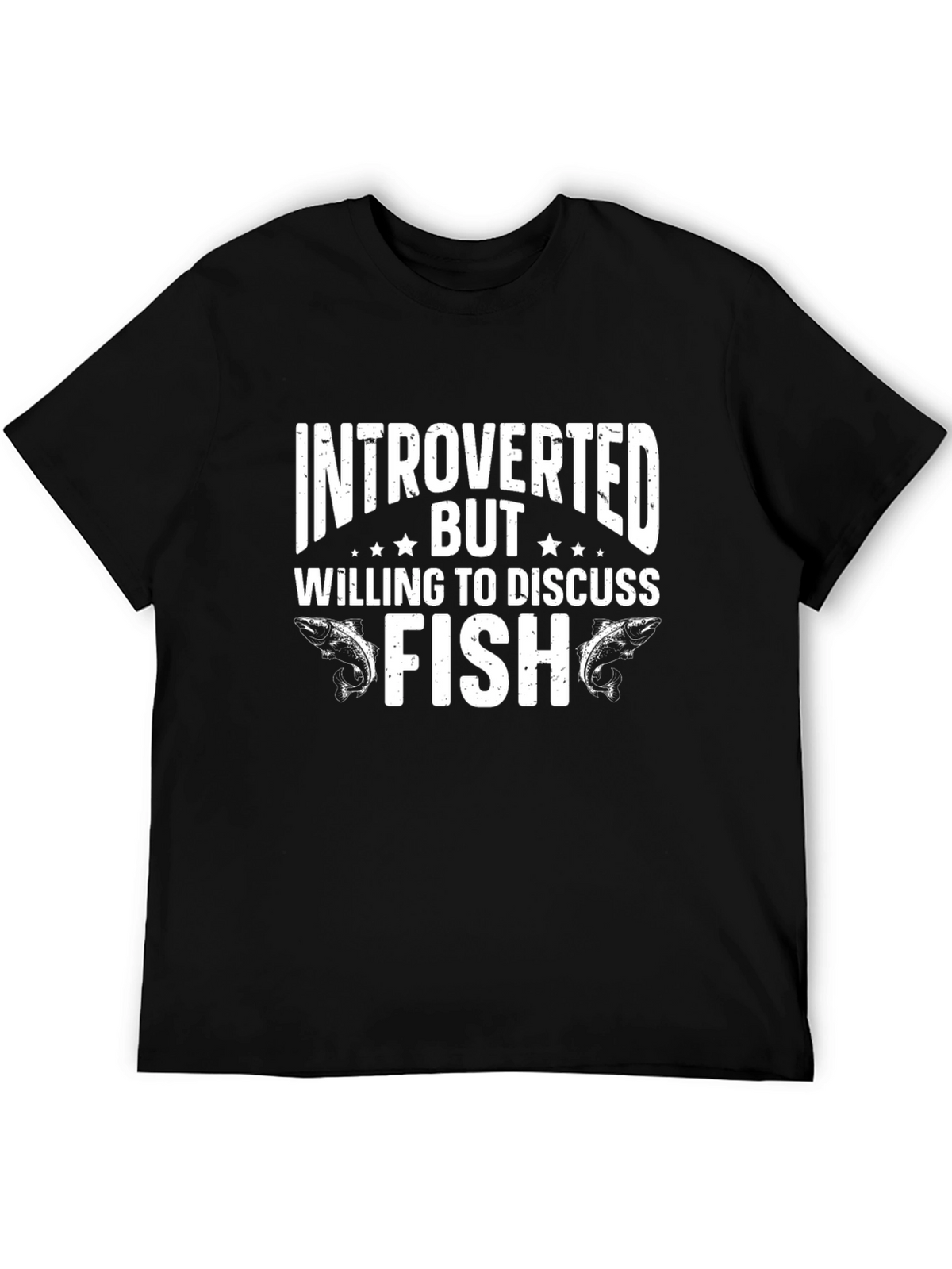 Introverted But Willing To Discuss Fish Graphic T-Shirt