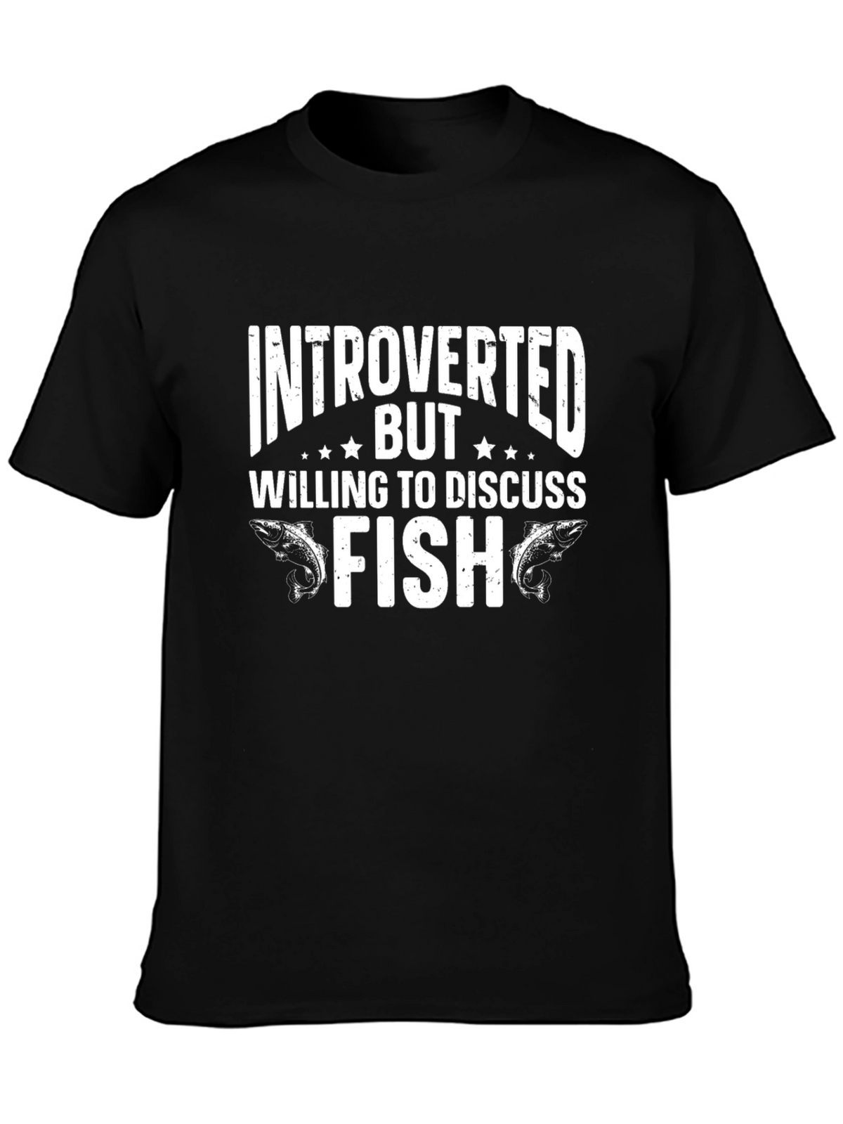 Introverted But Willing To Discuss Fish Graphic T-Shirt