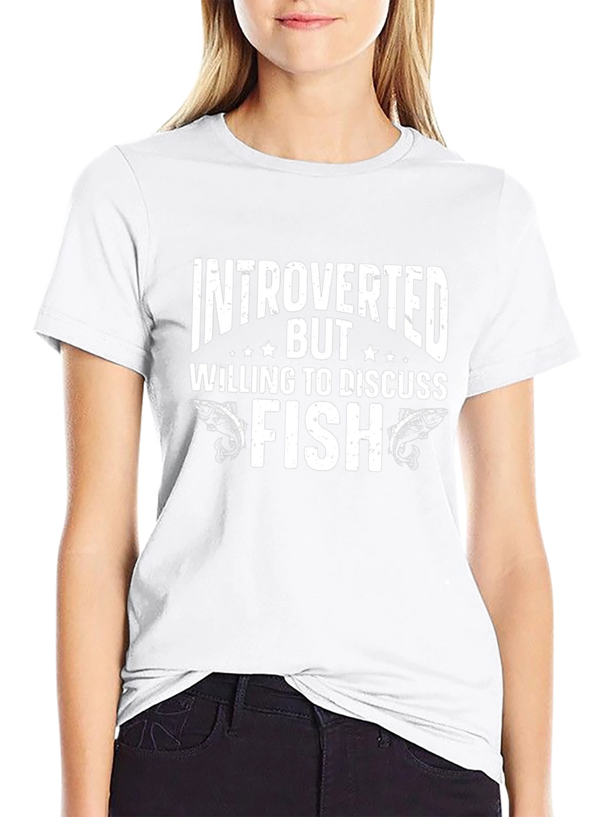 Introverted But Willing To Discuss Fish Graphic T-Shirt
