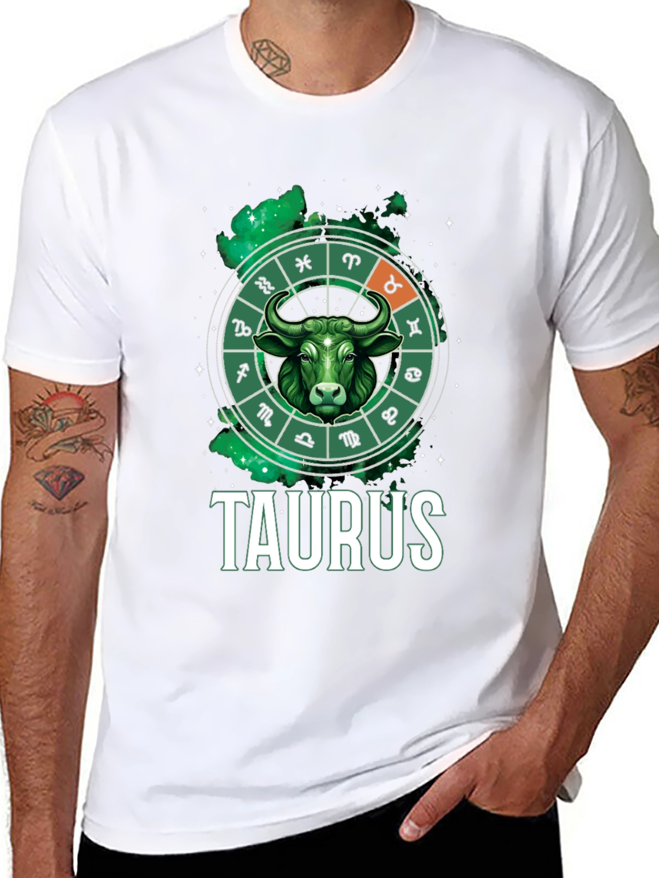 Taurus Zodiac Graphic Tee - Bull Sign T-Shirt