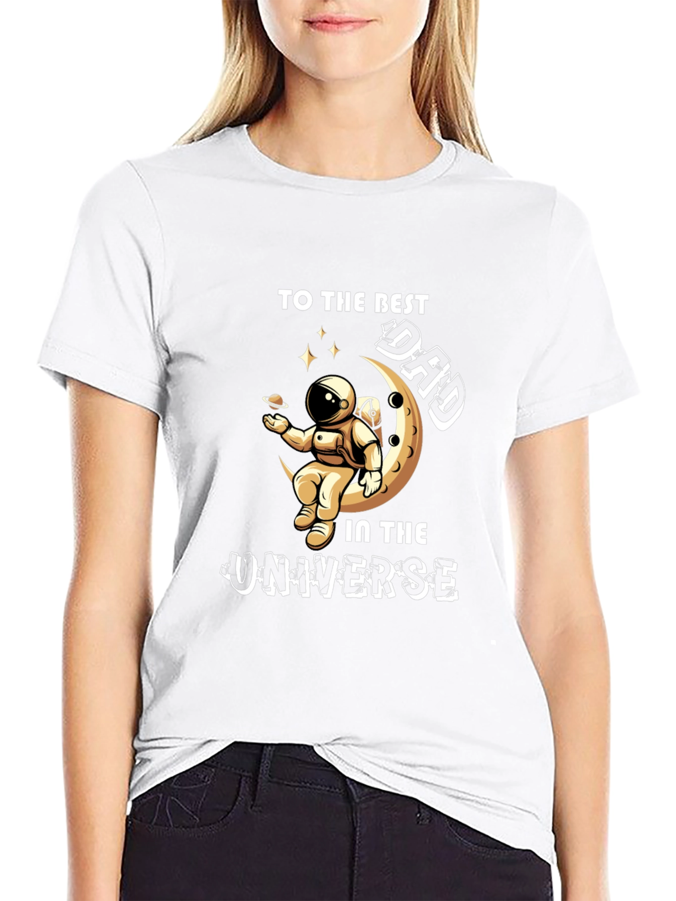 Best Dad in the Universe Graphic T-Shirt