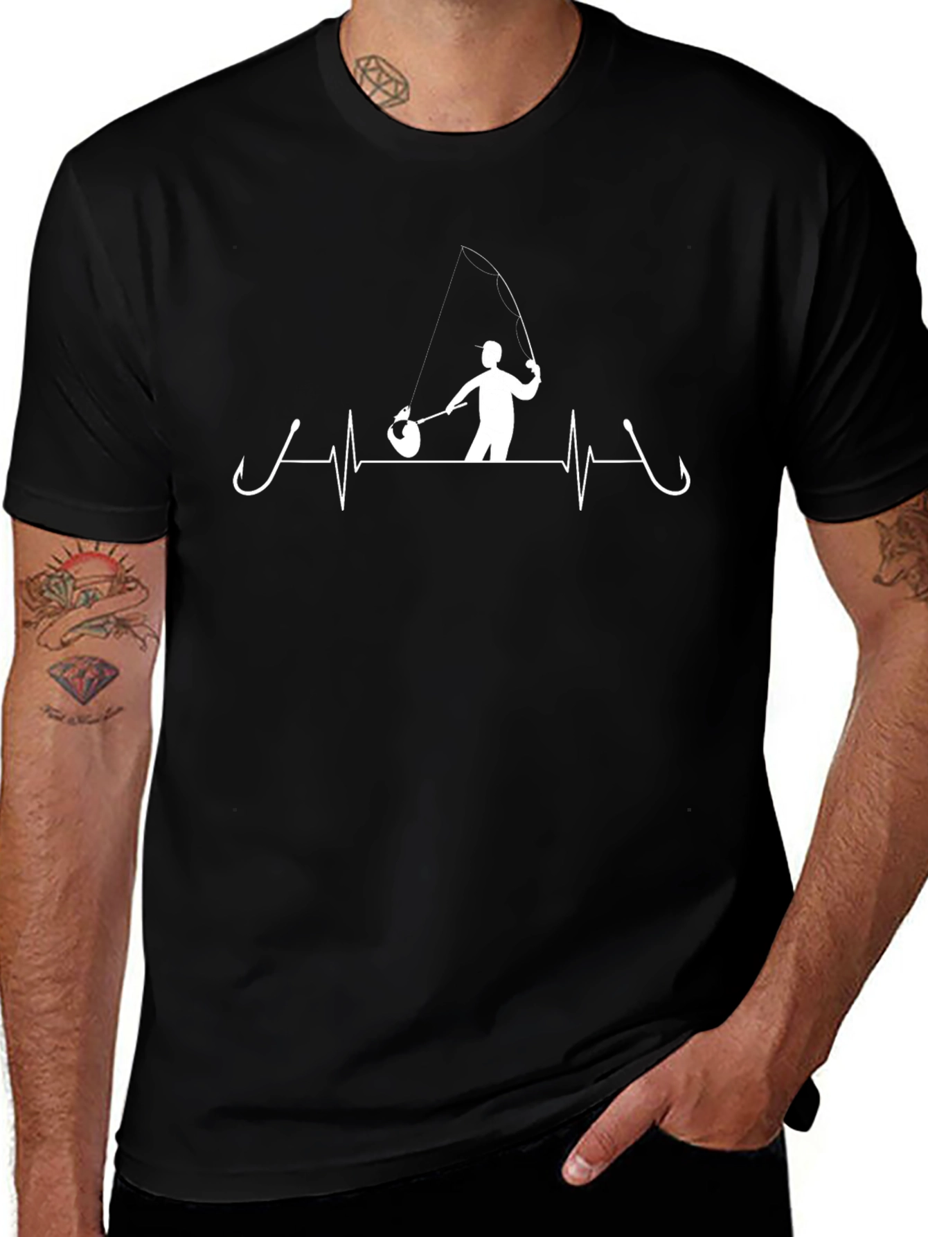 Fisherman Heartbeat T-Shirt