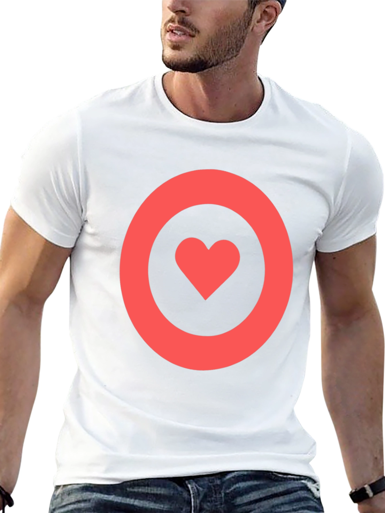 Heart Target T-Shirt - Love On Point