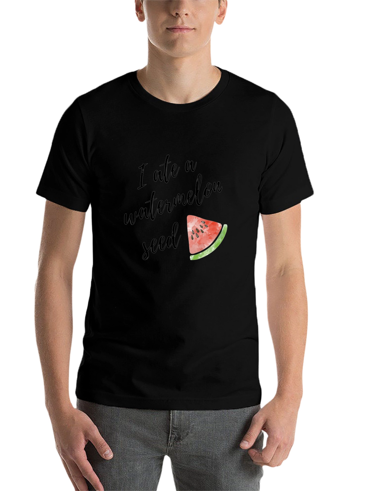 I Ate A Watermelon Seed Funny Graphic Tee
