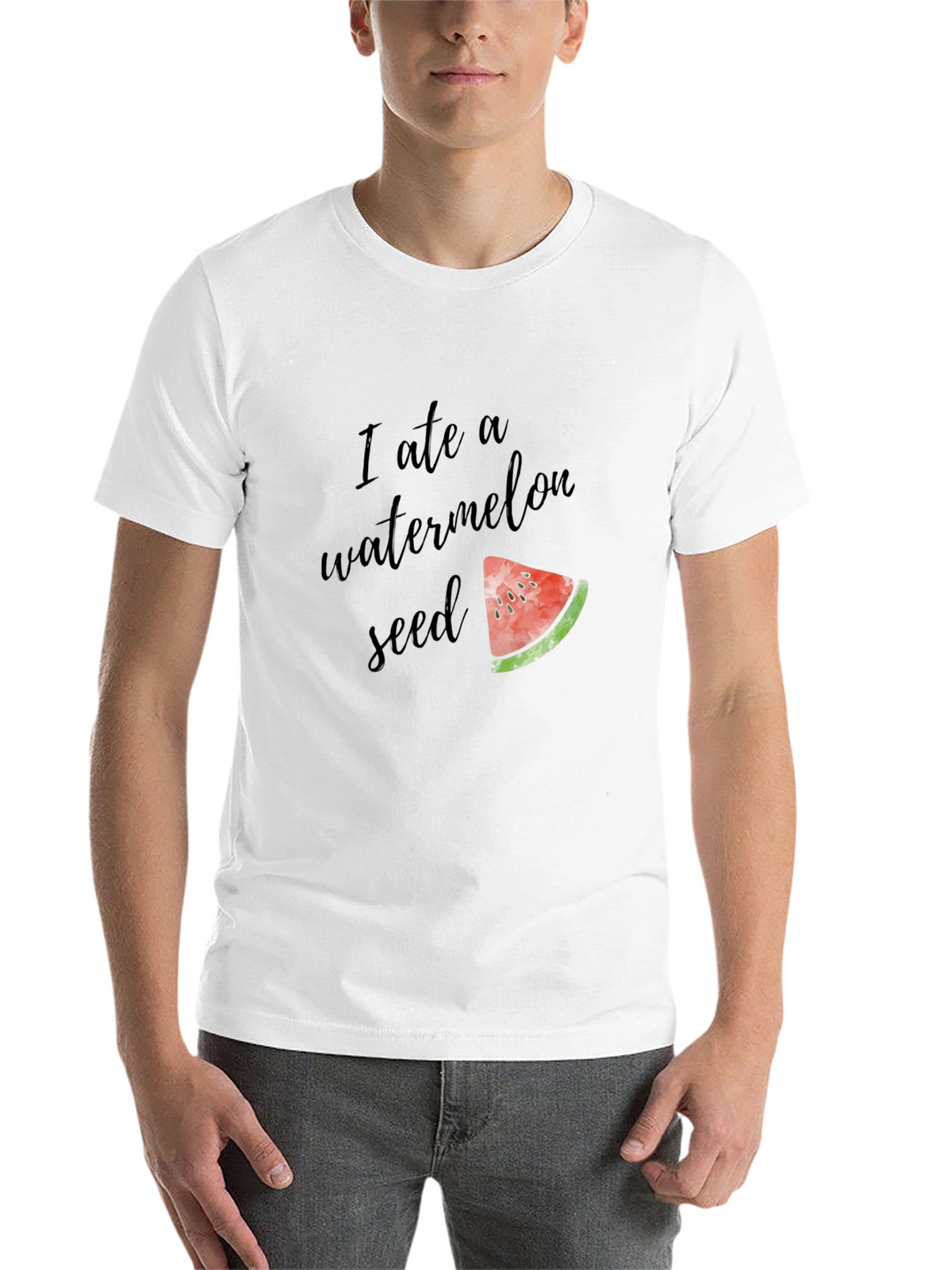 I Ate A Watermelon Seed Funny Graphic Tee