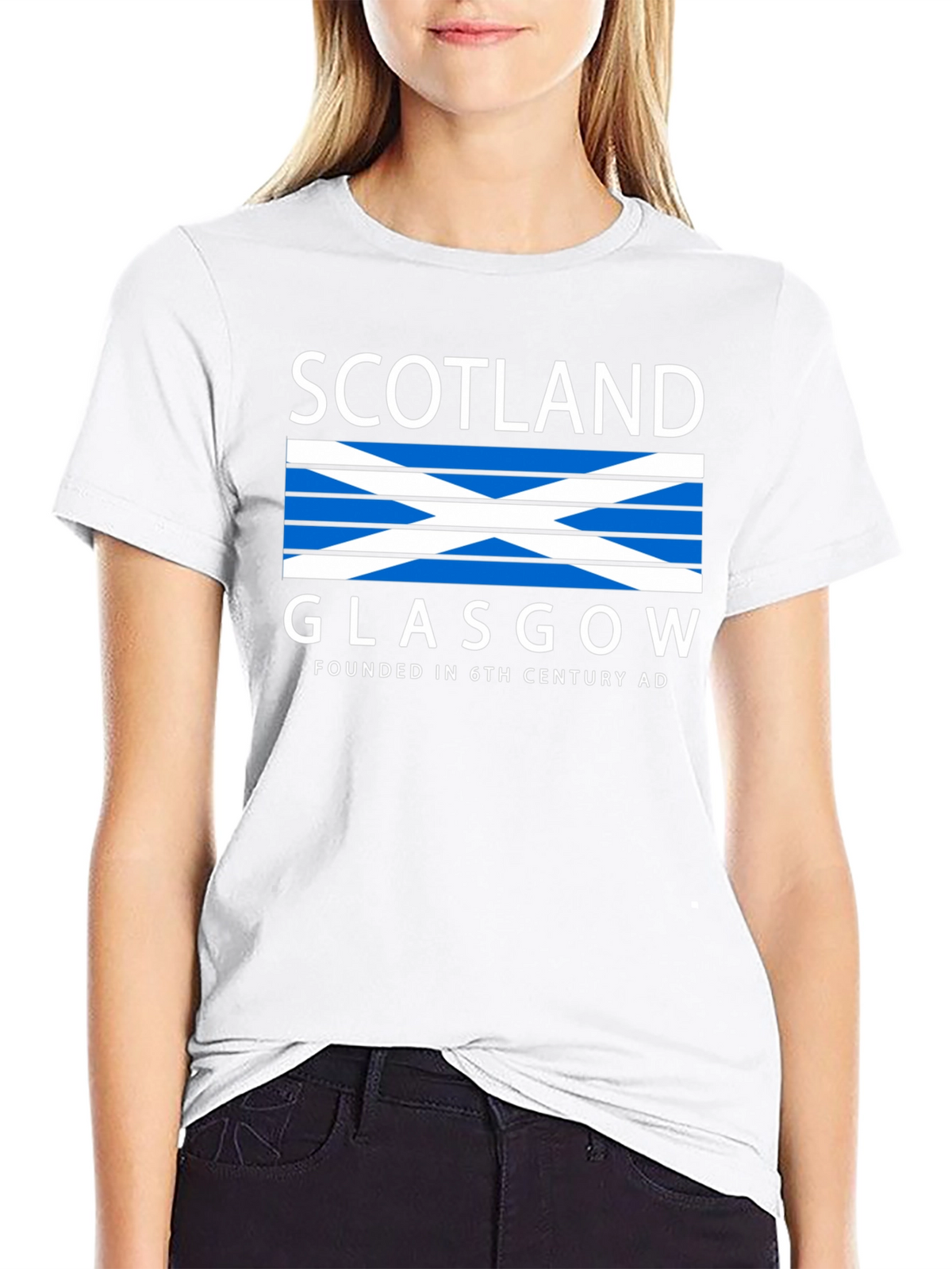 Scotland Glasgow Graphic Tee - Black
