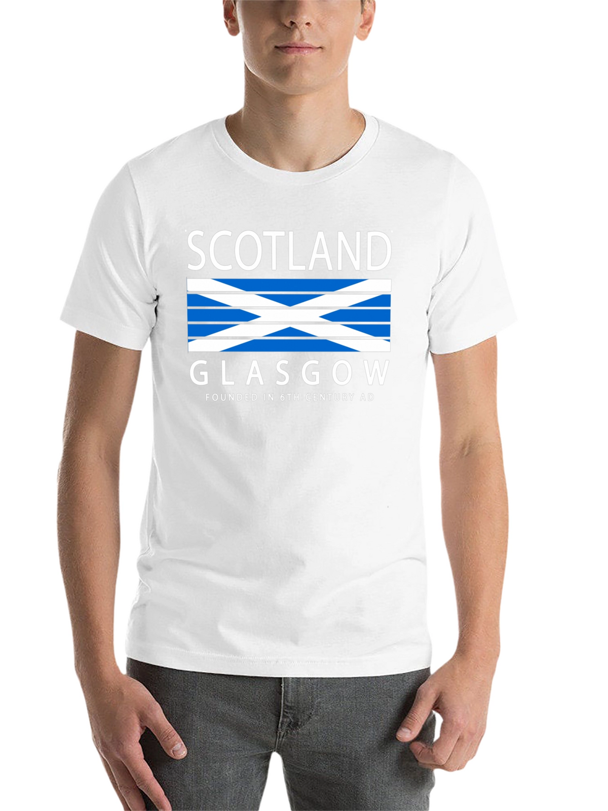 Scotland Glasgow Graphic Tee - Black