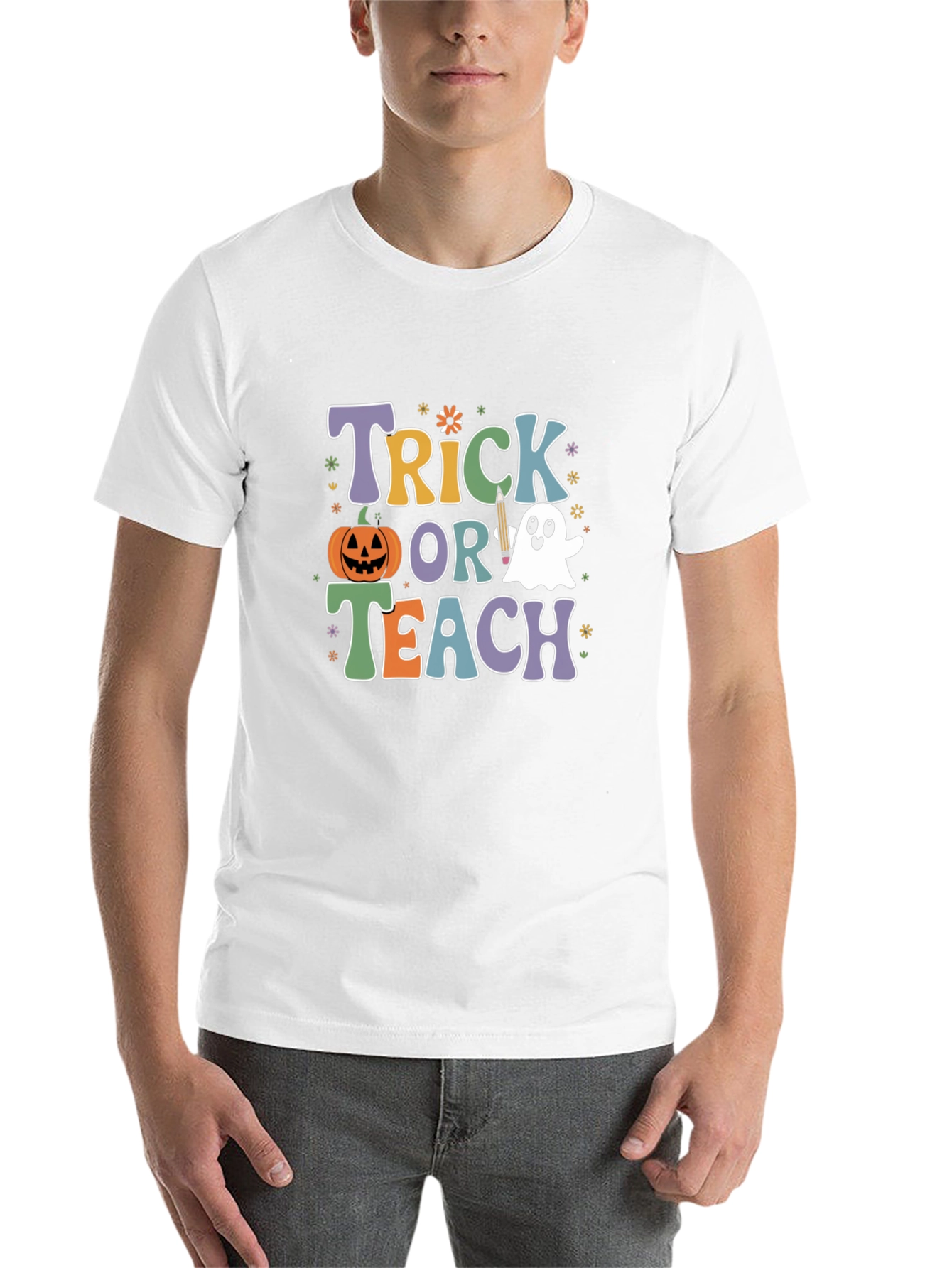 Trick or Teach Halloween Teacher T-Shirt