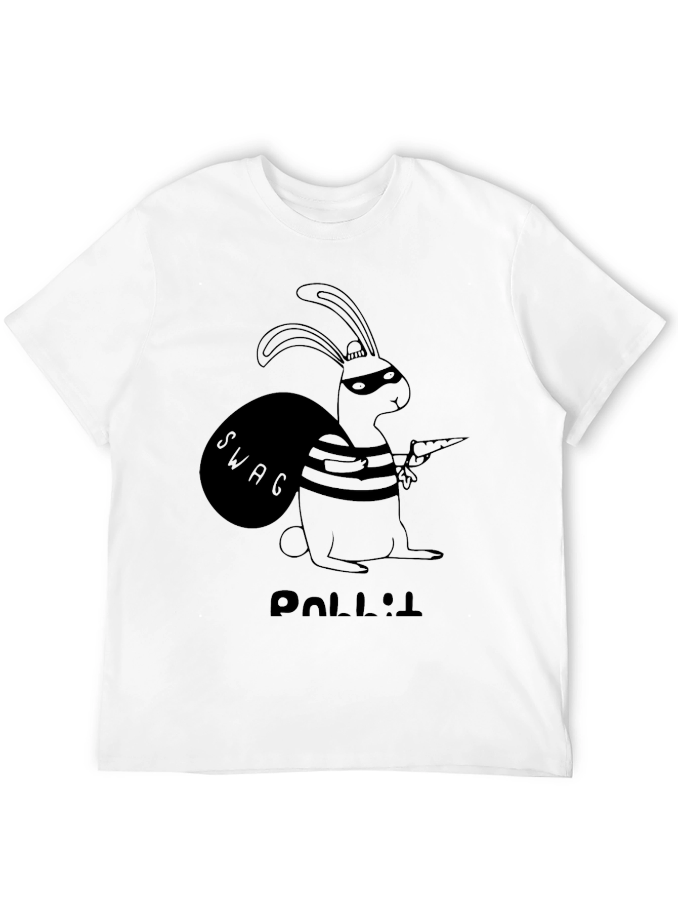 Rabbit Thief Black T-Shirt