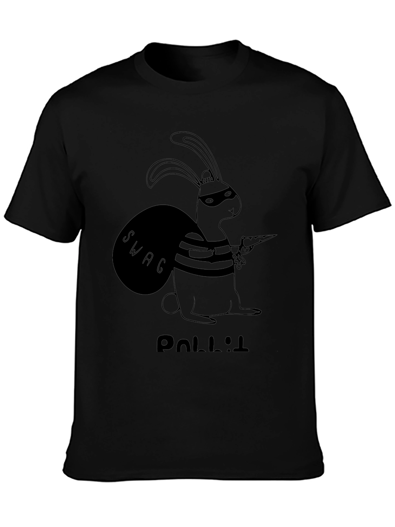 Rabbit Thief Black T-Shirt