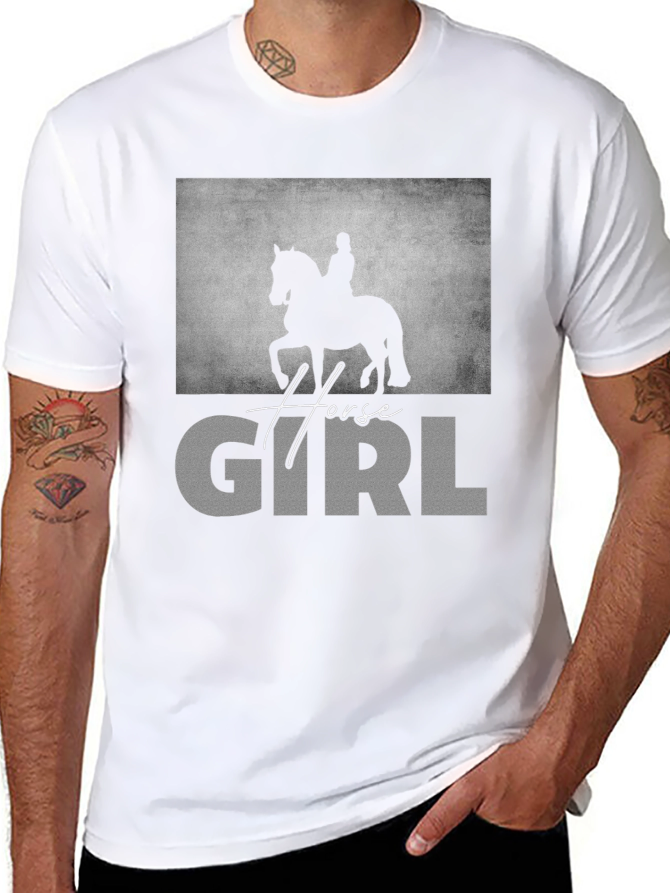 Horse Girl Graphic T-Shirt - Equestrian Lover Tee