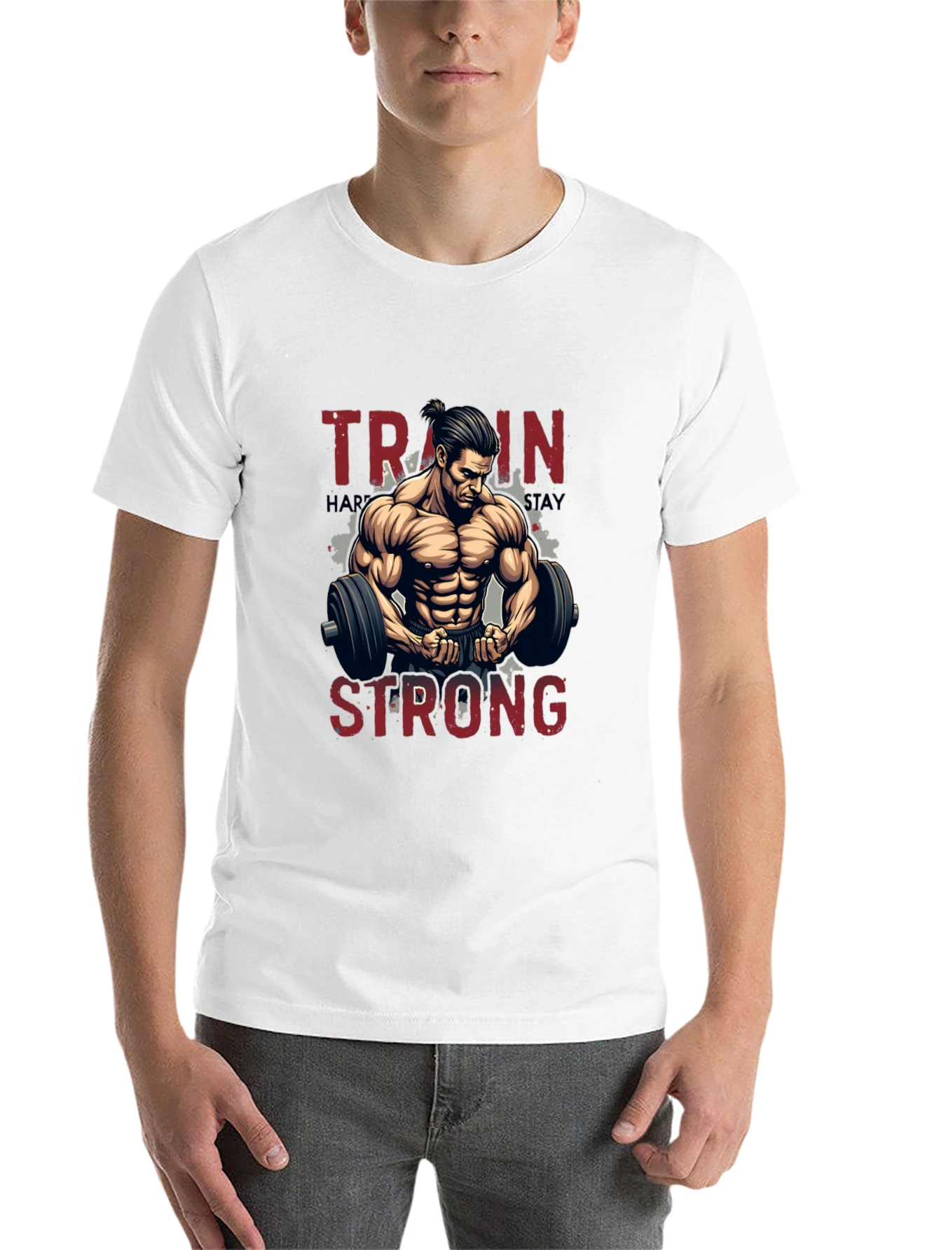 Train Strong Graphic Tee - Black