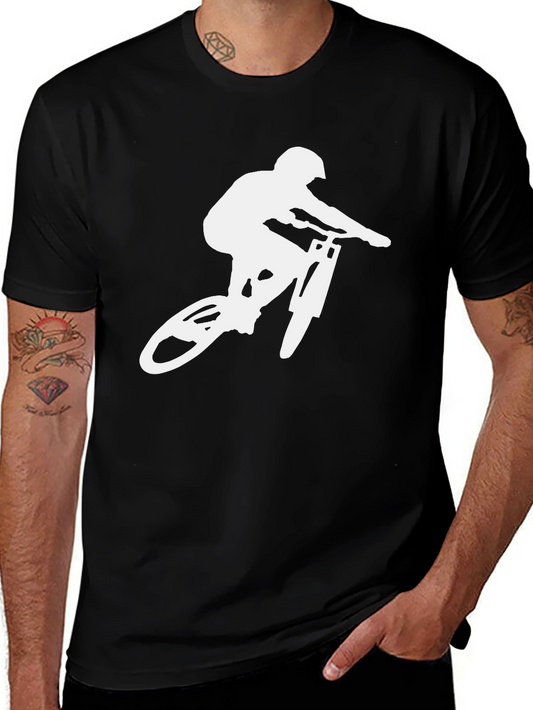 Mountain Biker Graphic Tee - Black