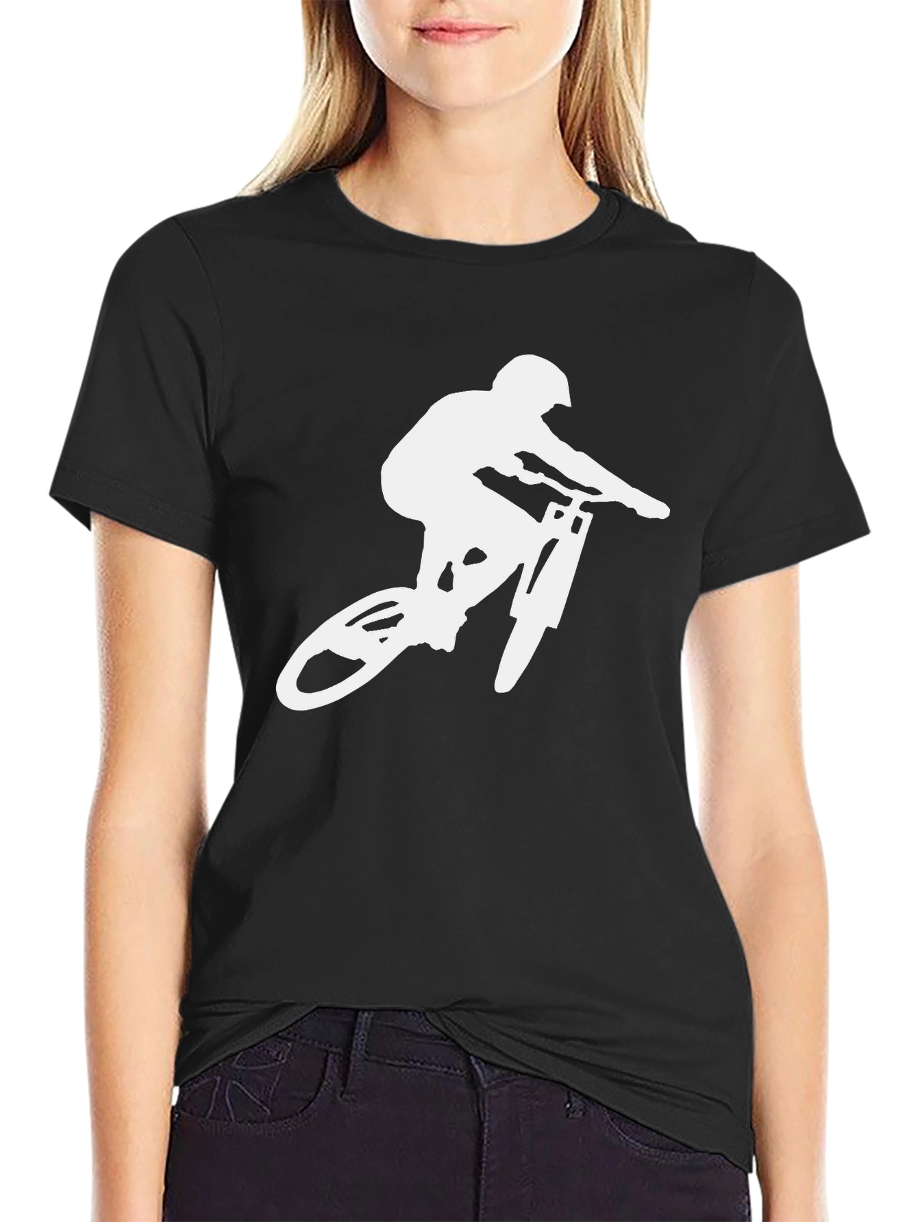 Mountain Biker Graphic Tee - Black