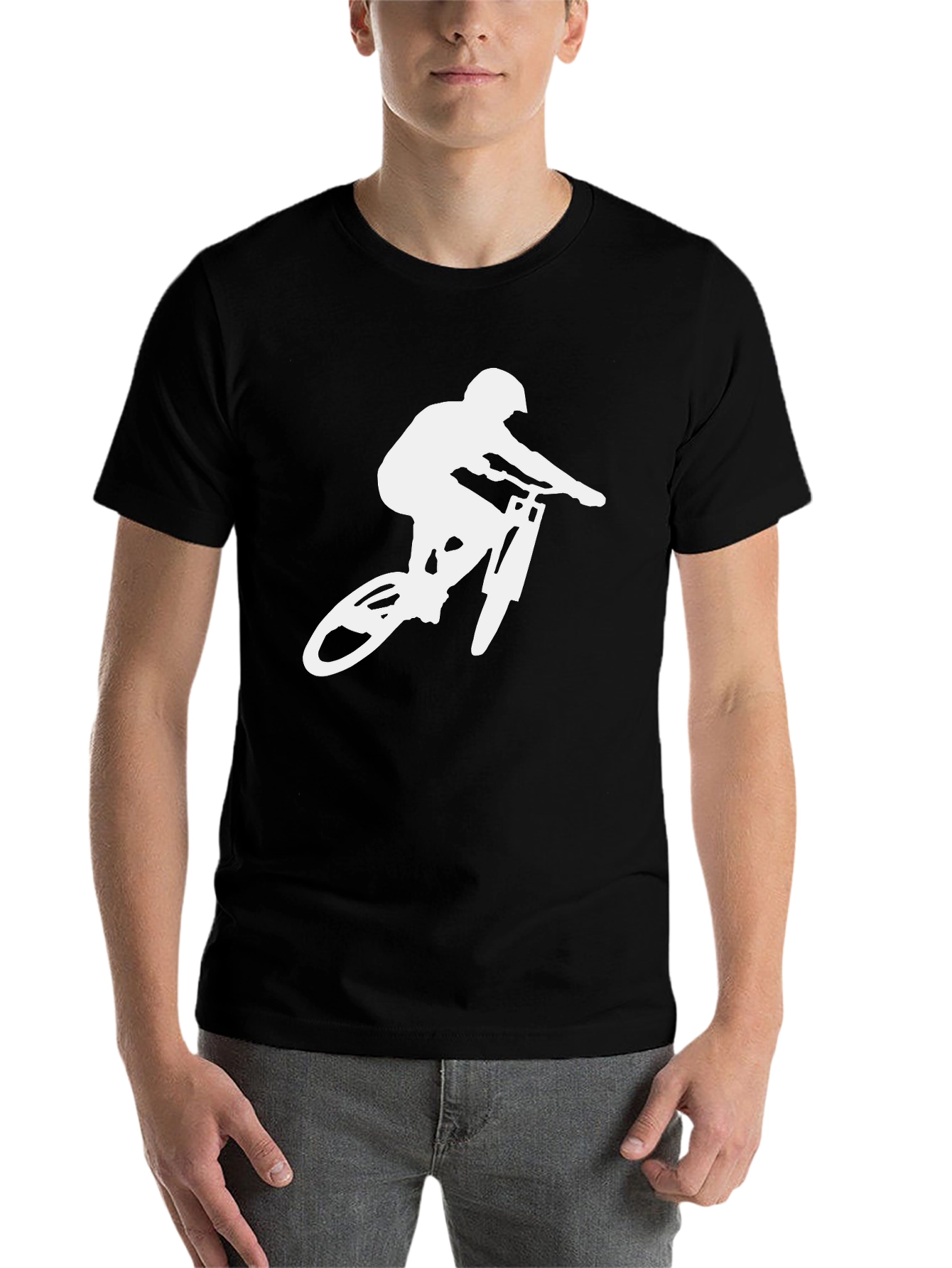 Mountain Biker Graphic Tee - Black