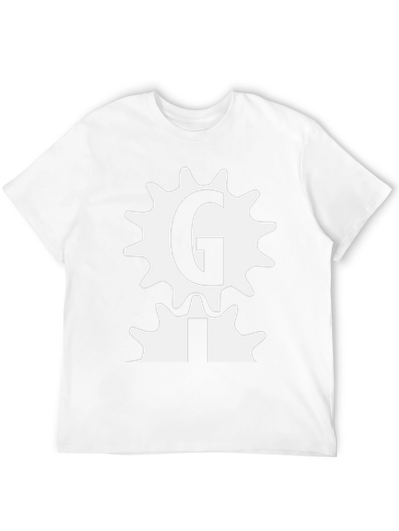 Gear Letter Graphic Black Tee