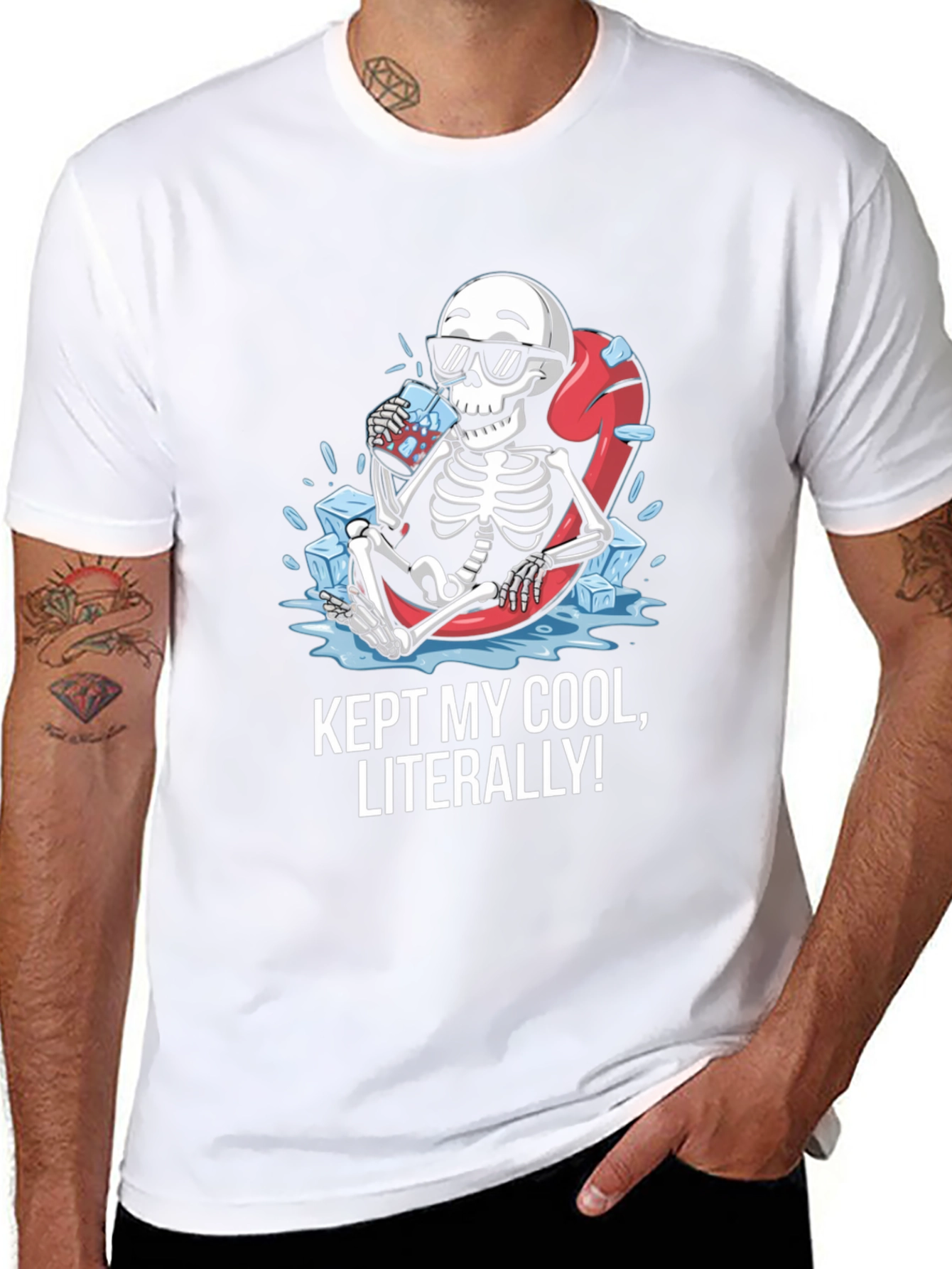 Cool Skeleton Graphic T-Shirt