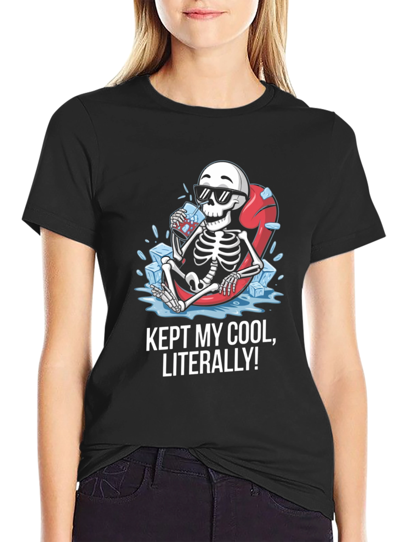 Cool Skeleton Graphic T-Shirt