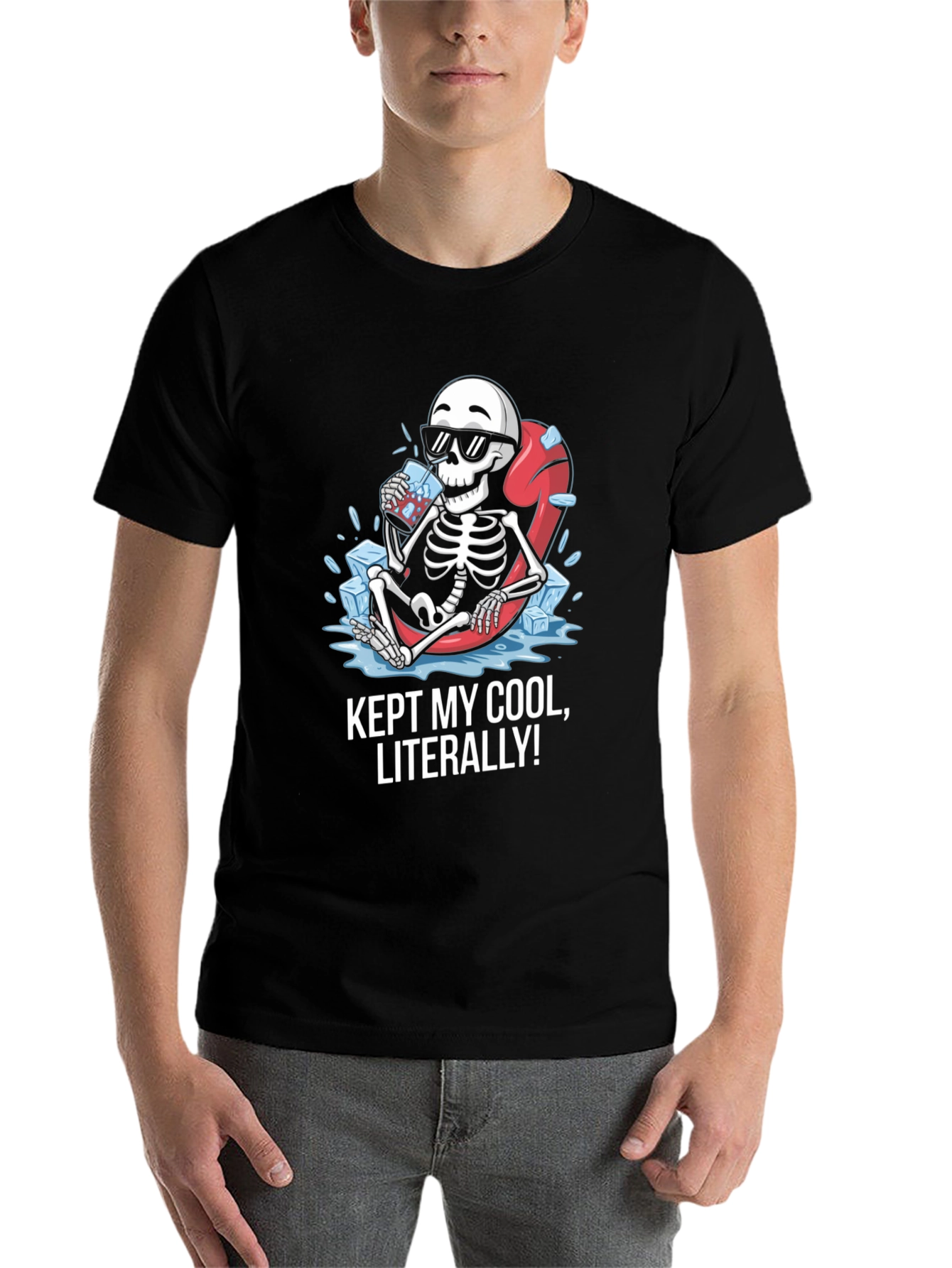 Cool Skeleton Graphic T-Shirt