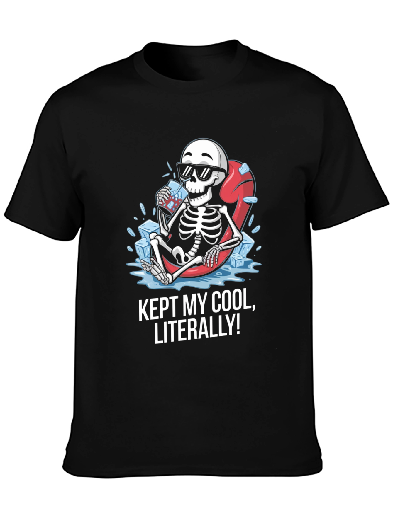 Cool Skeleton Graphic T-Shirt