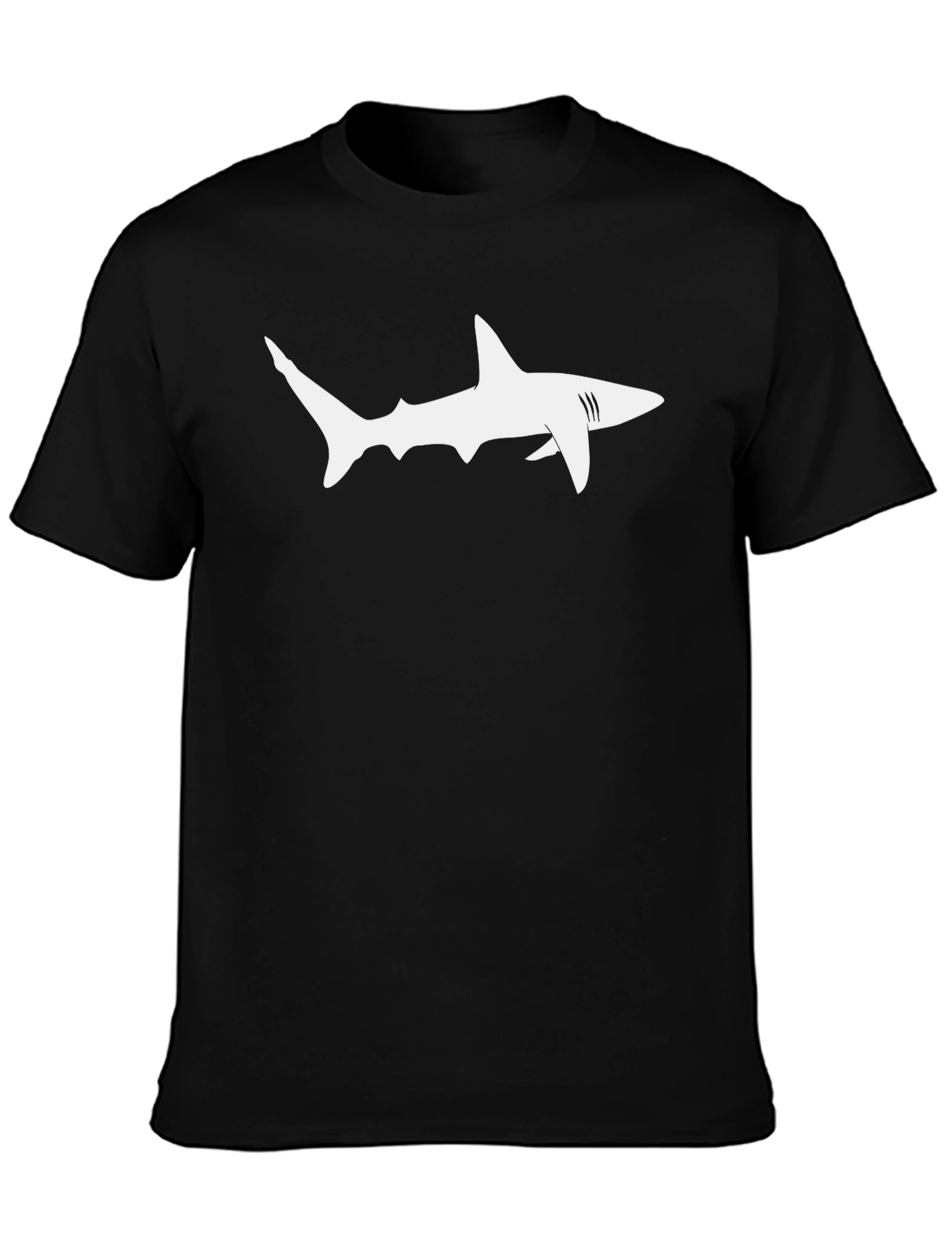 Shark Graphic Black T-Shirt - Mens Casual Style