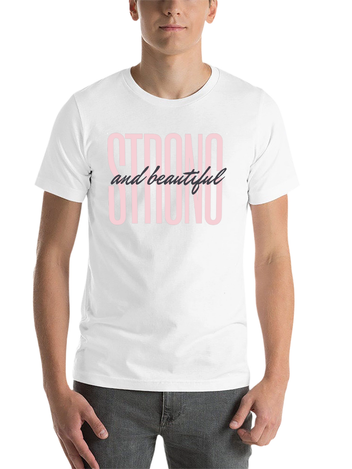 Strong and Beautiful Graphic Tee - Black