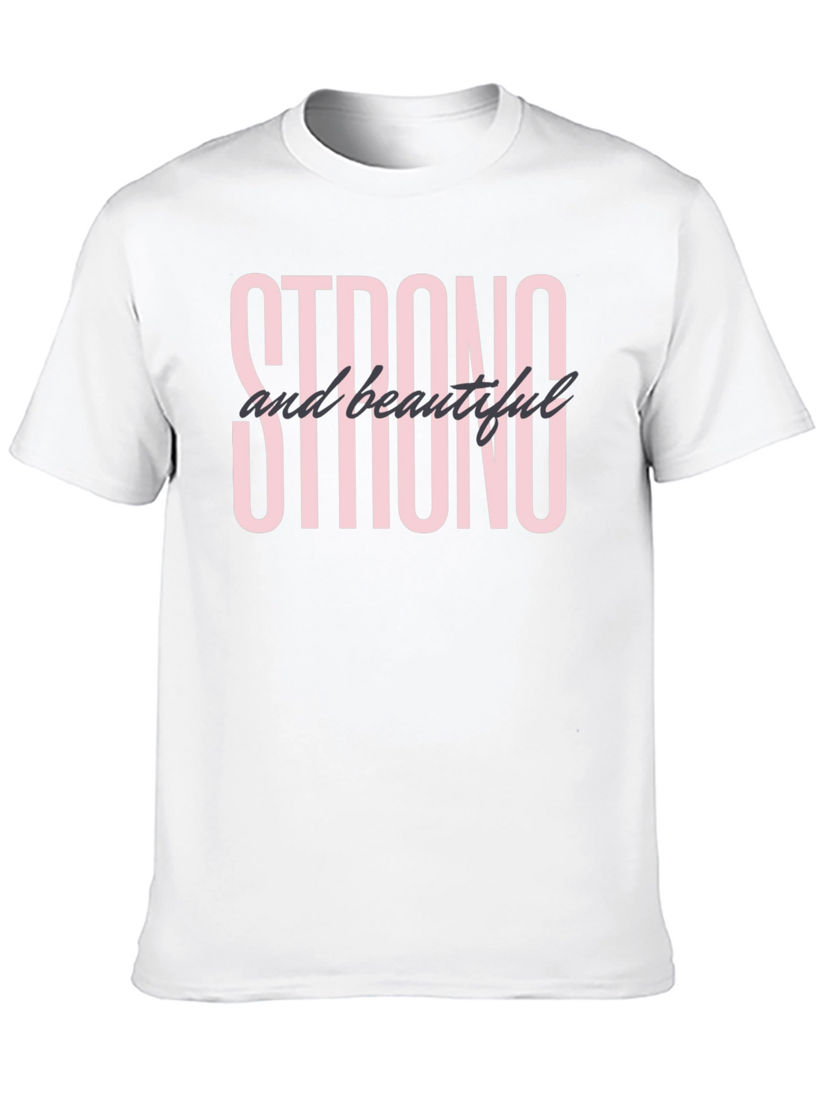 Strong and Beautiful Graphic Tee - Black