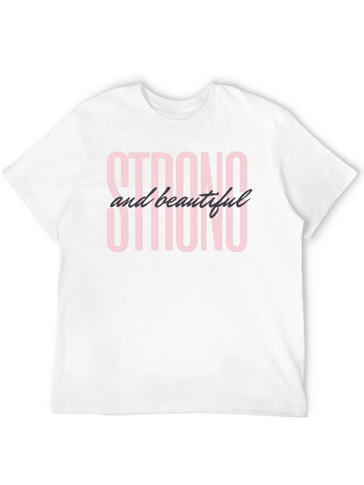 Strong and Beautiful Graphic Tee - Black