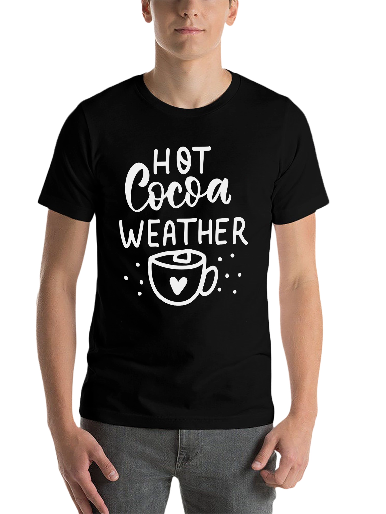 Hot Cocoa Weather Graphic Tee - Cozy Season