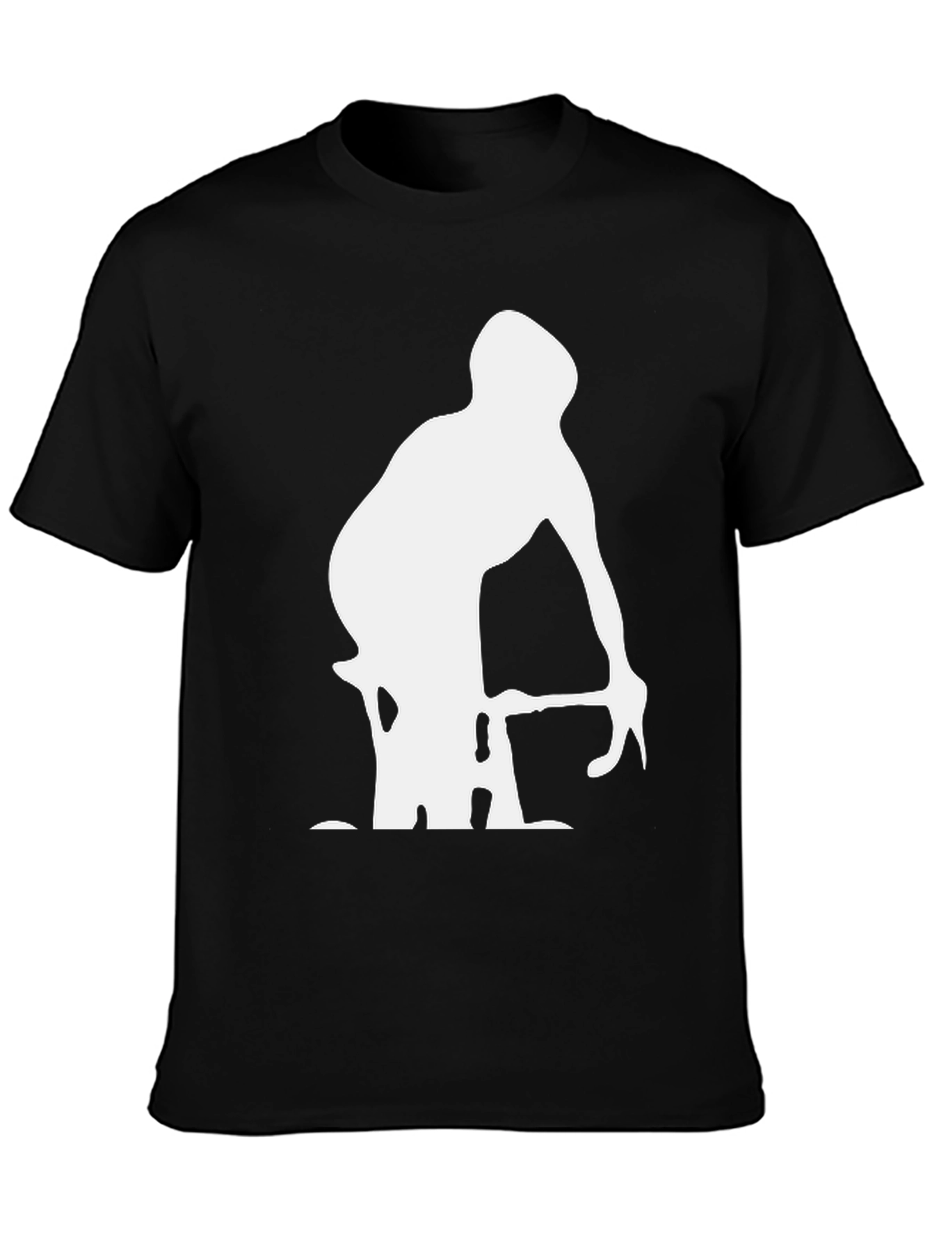 Cyclist Graphic T-Shirt - Black Casual Style