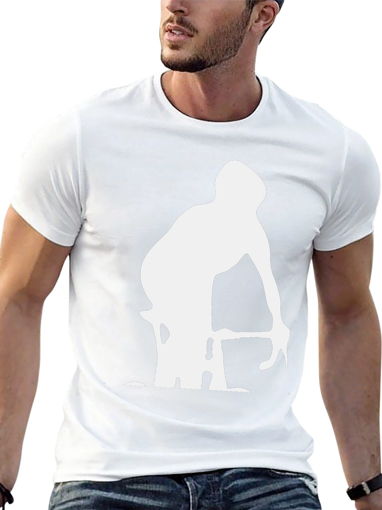 Cyclist Graphic T-Shirt - Black Casual Style