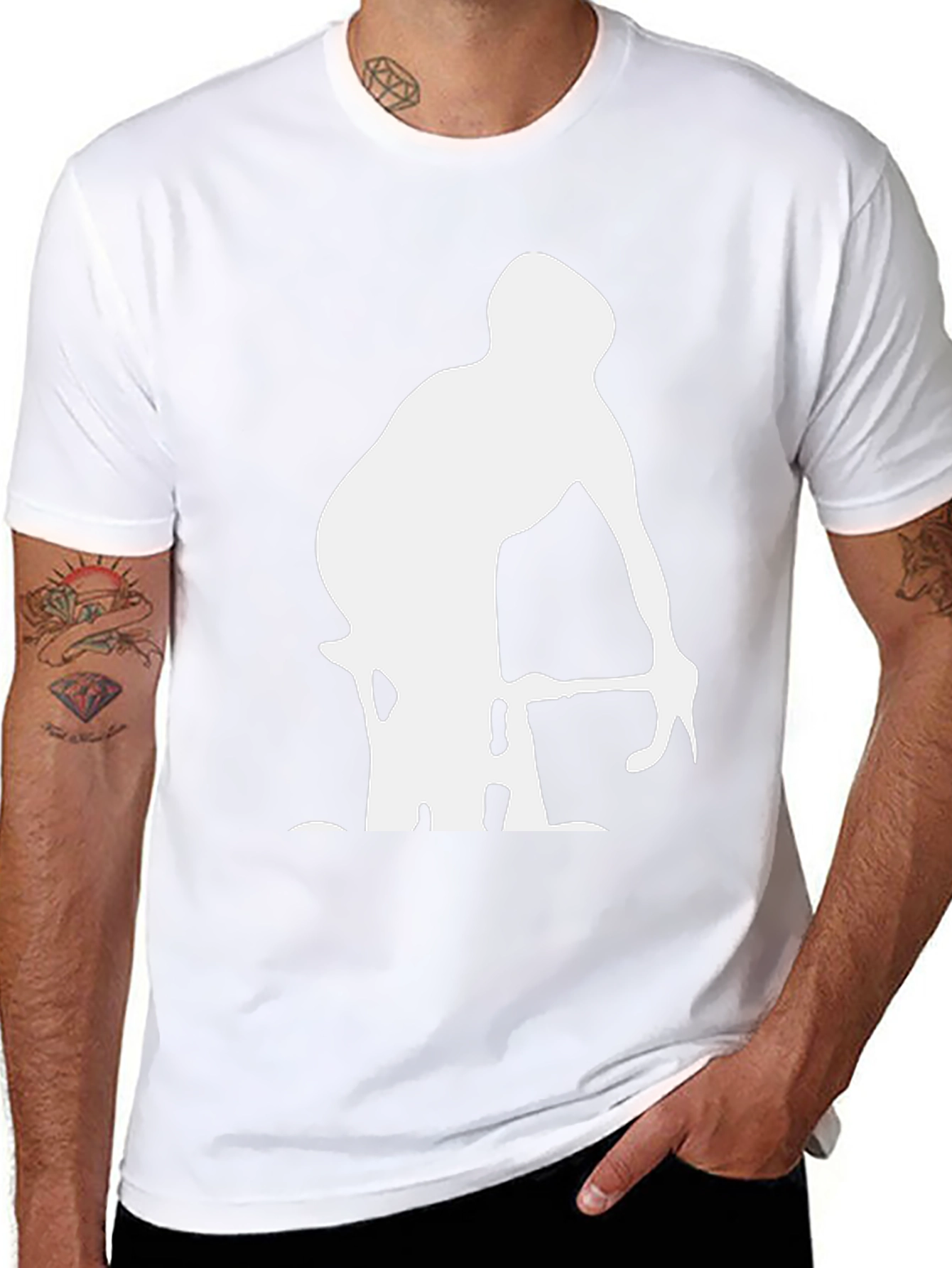 Cyclist Graphic T-Shirt - Black Casual Style
