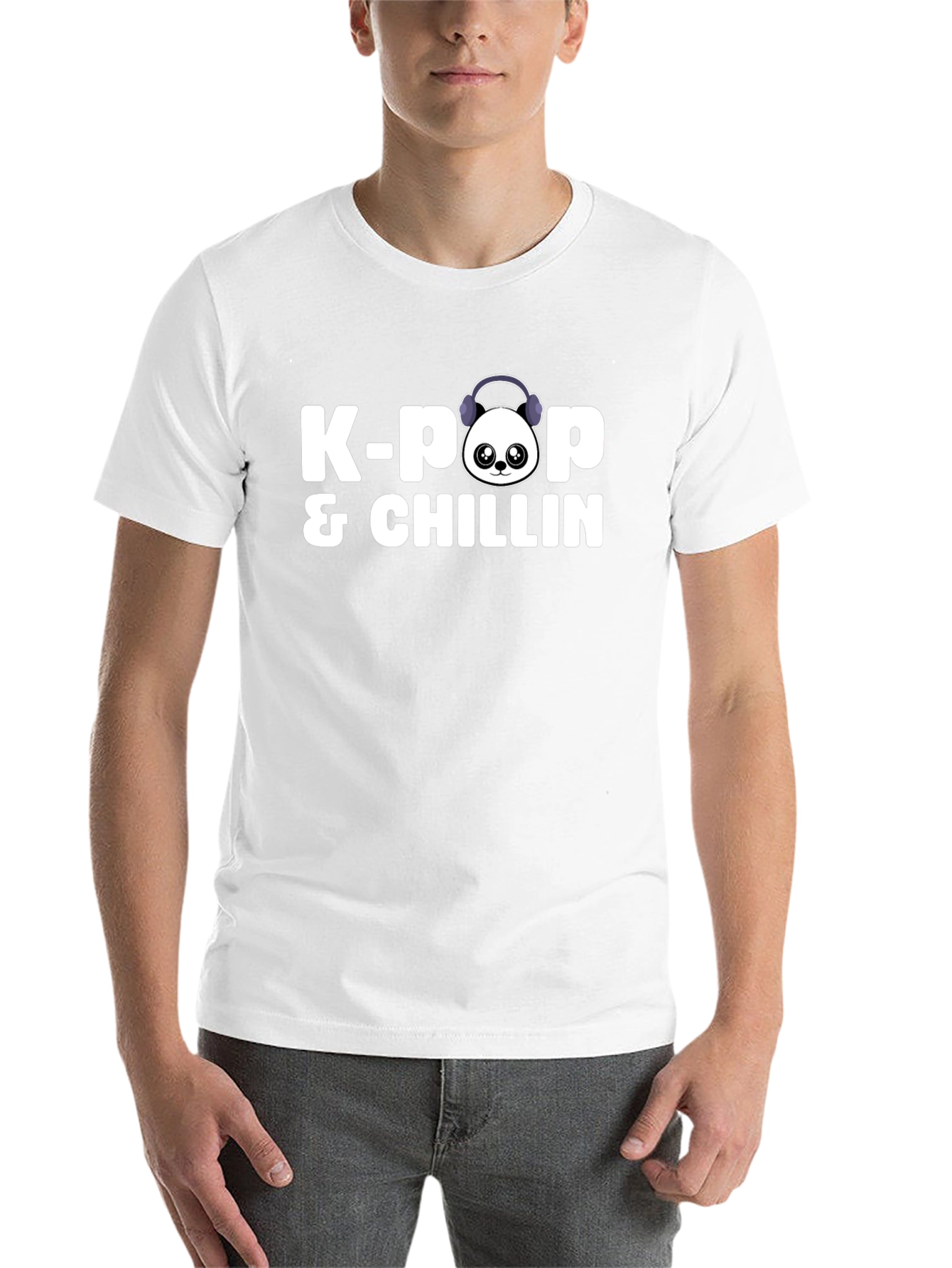 K-Pop & Chillin Black Graphic Tee