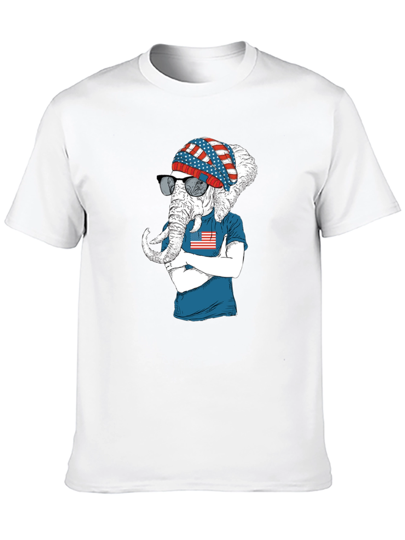 Patriotic Elephant T-Shirt - USA Pride