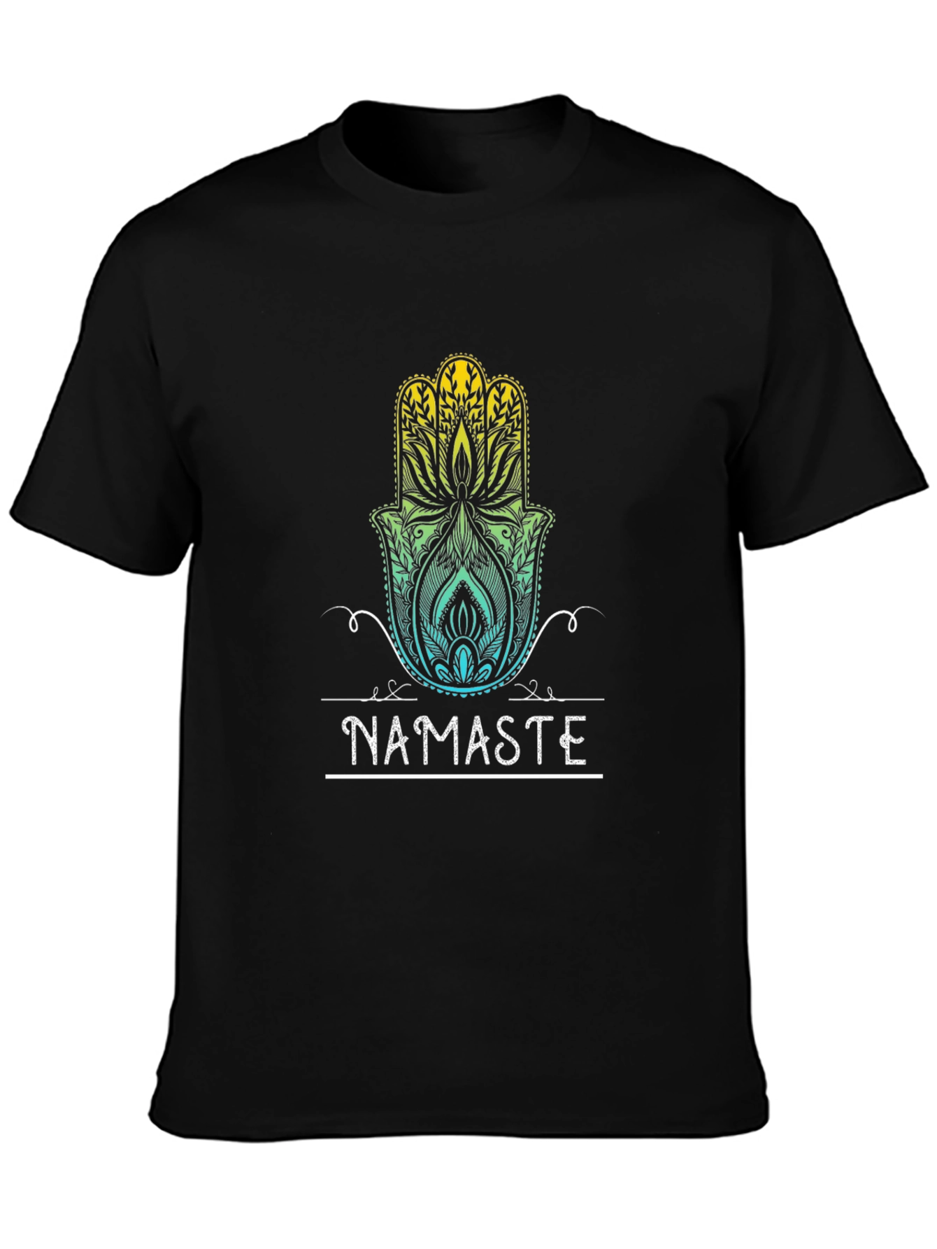 Namaste Graphic Tee - Spiritual Hand Design