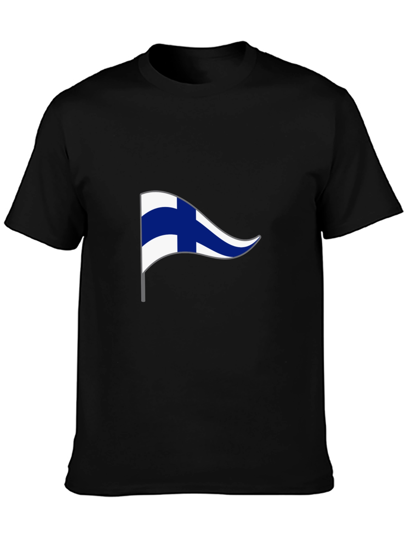 Finland Pennant Flag Graphic T-Shirt