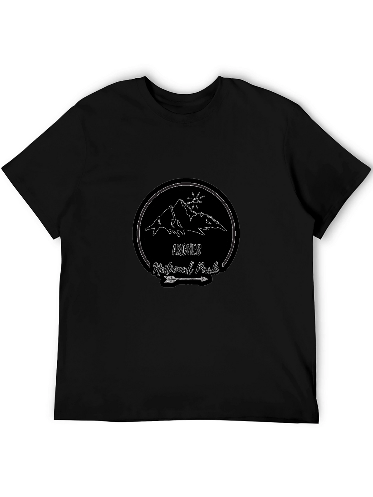 Arches National Park T-Shirt - Black Graphic Tee