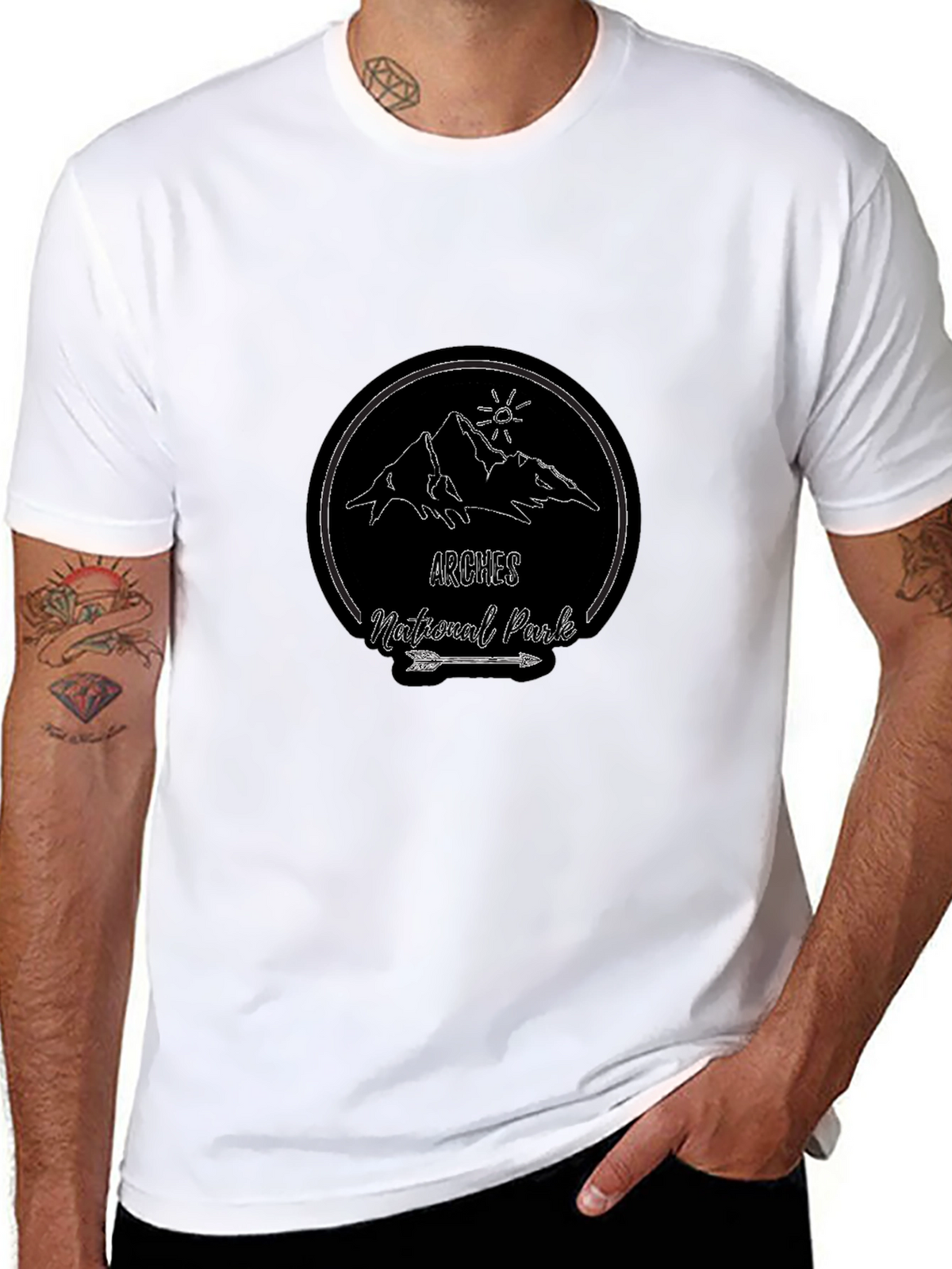 Arches National Park T-Shirt - Black Graphic Tee