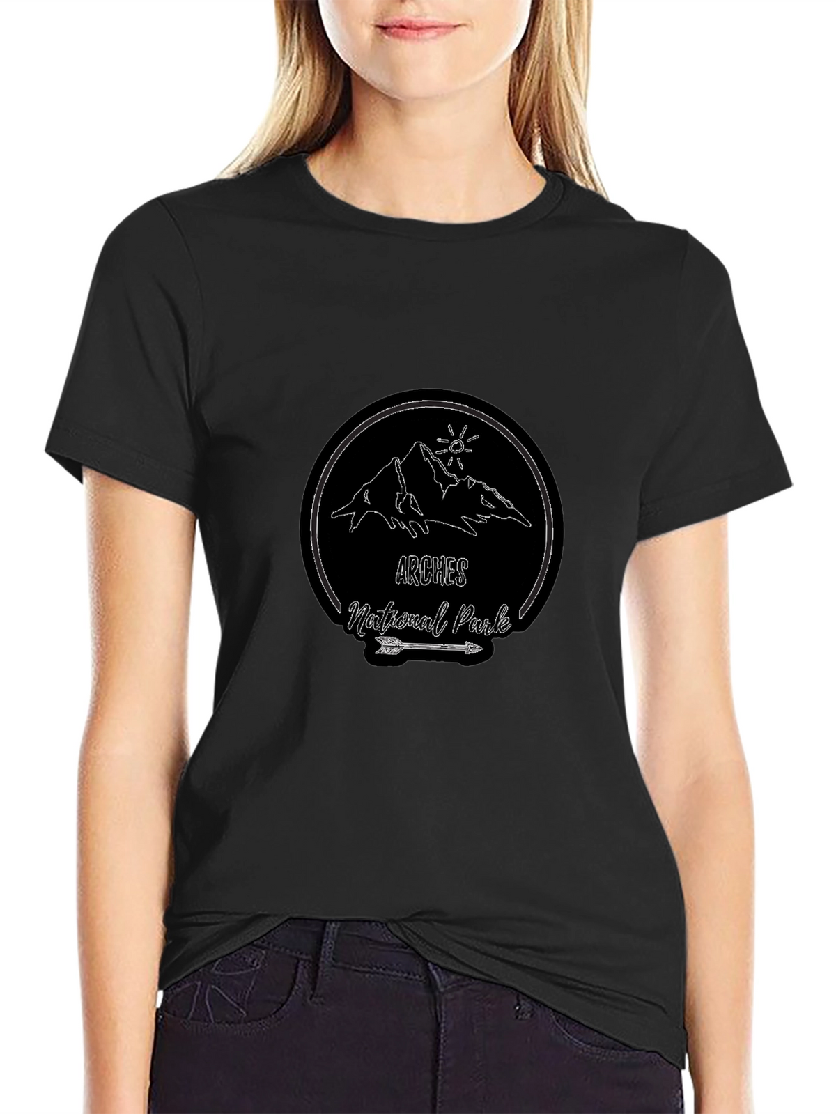 Arches National Park T-Shirt - Black Graphic Tee