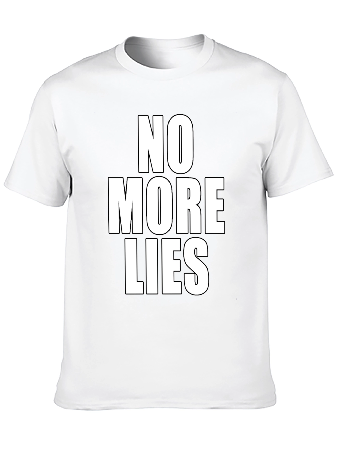 No More Lies Graphic Tee - Black T-Shirt