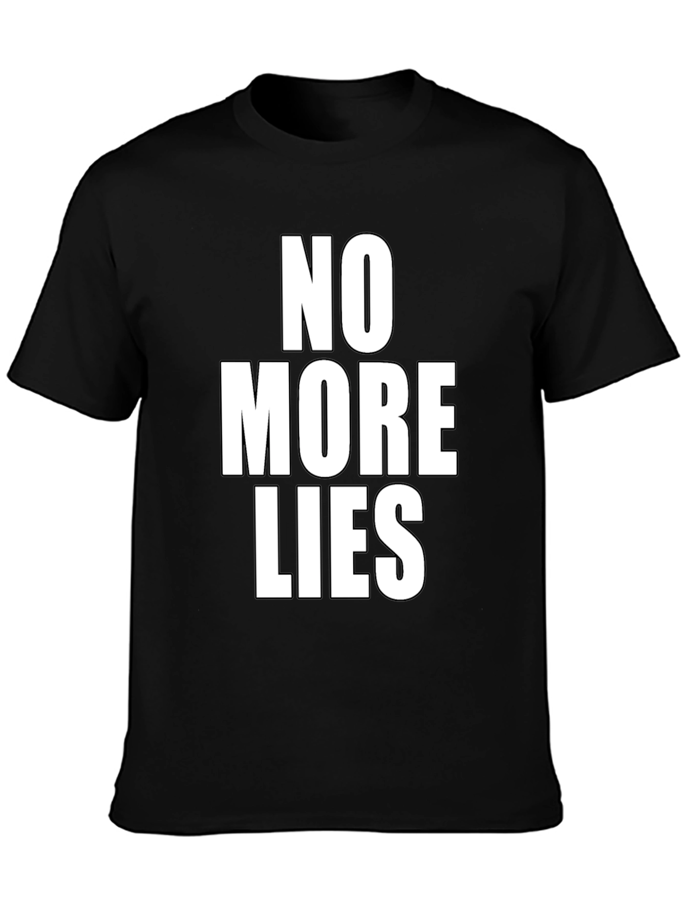 No More Lies Graphic Tee - Black T-Shirt