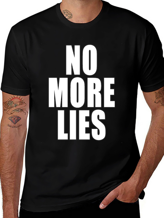 No More Lies Graphic Tee - Black T-Shirt