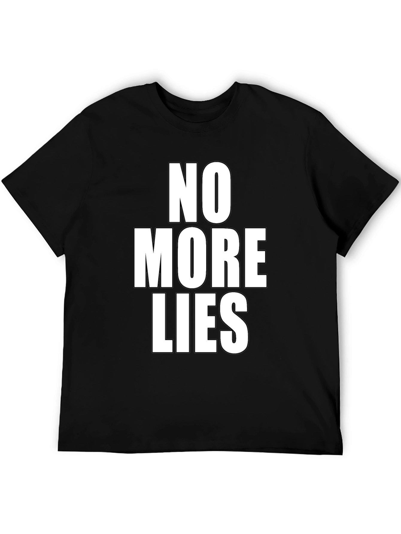 No More Lies Graphic Tee - Black T-Shirt
