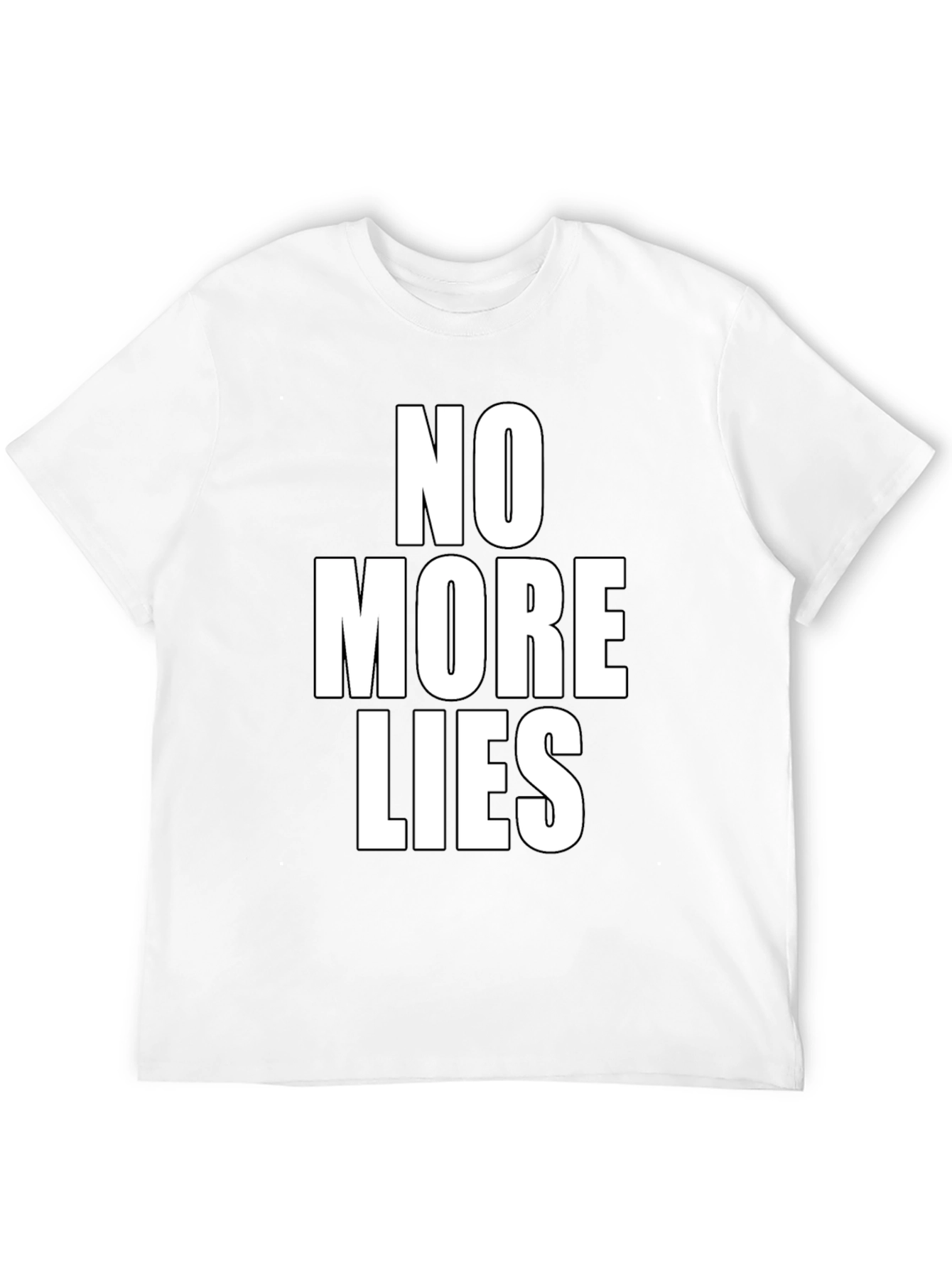 No More Lies Graphic Tee - Black T-Shirt