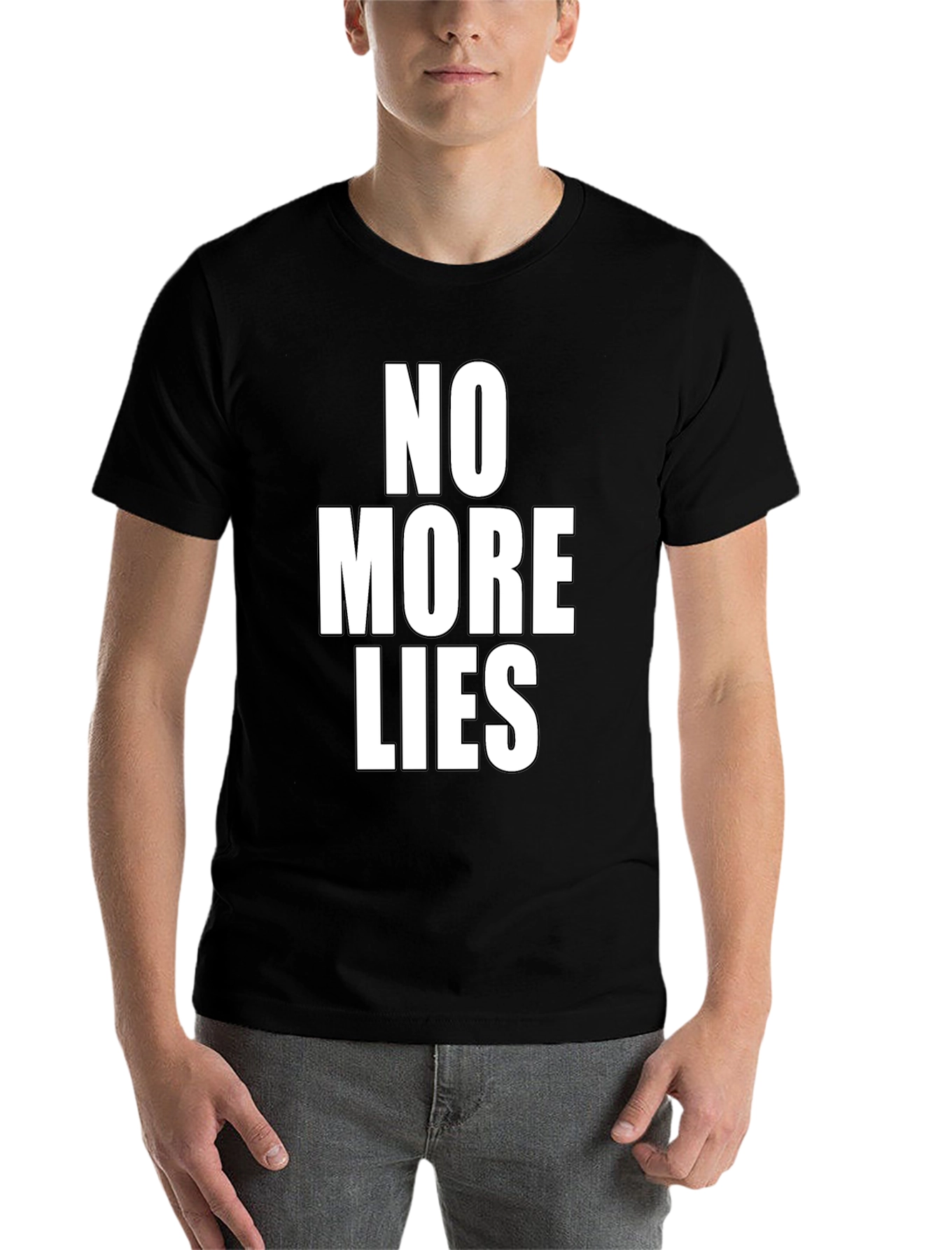 No More Lies Graphic Tee - Black T-Shirt