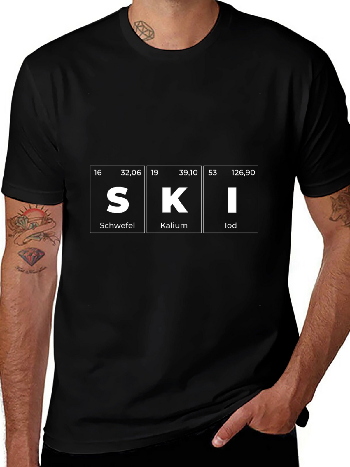SKI Periodic Table T-Shirt - Black